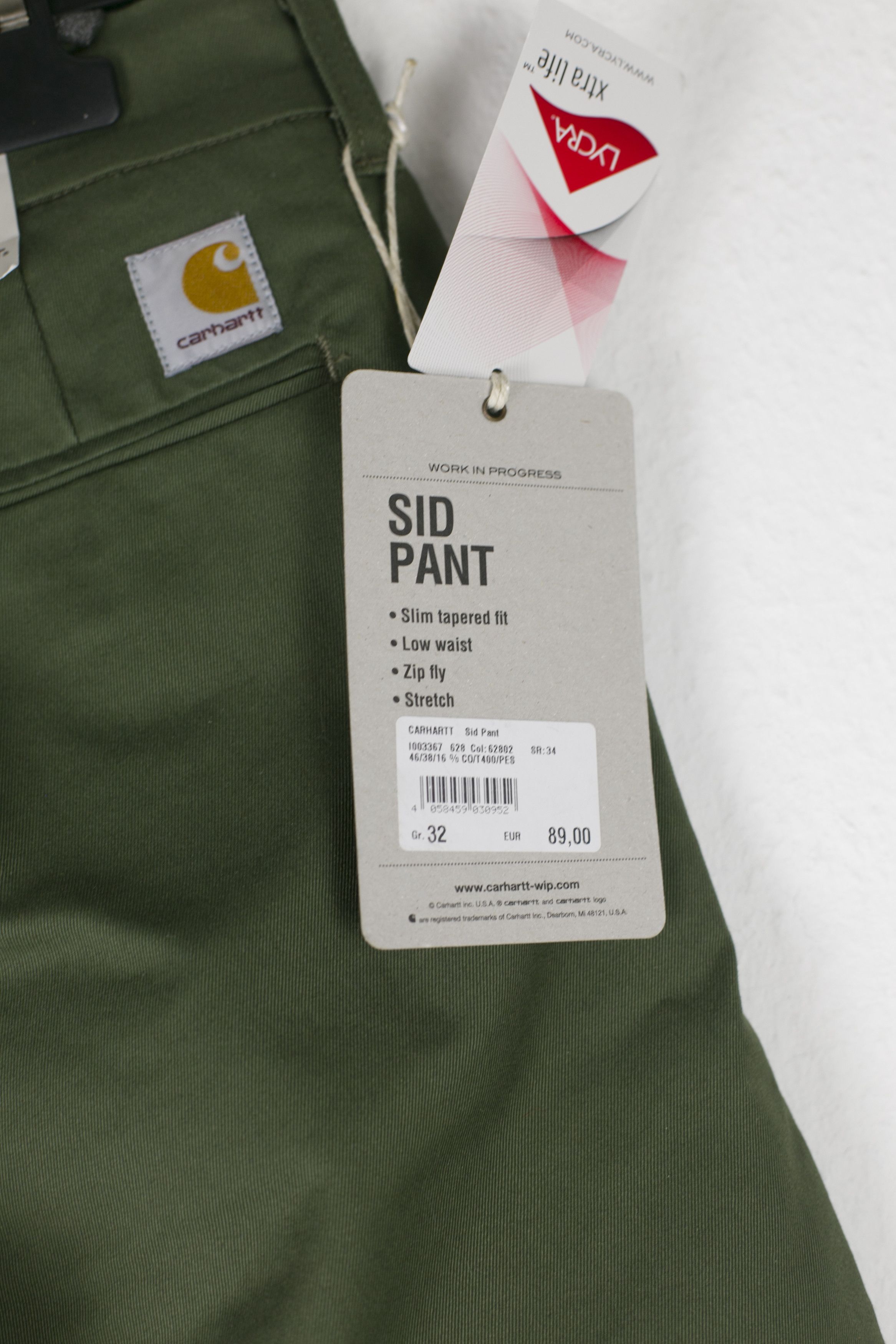 Carhartt Wip NWT Carhartt WIP SID PANT Lamar Stretch Rover Green W32 L34 Size US 32 / EU 48 - 6 Thumbnail