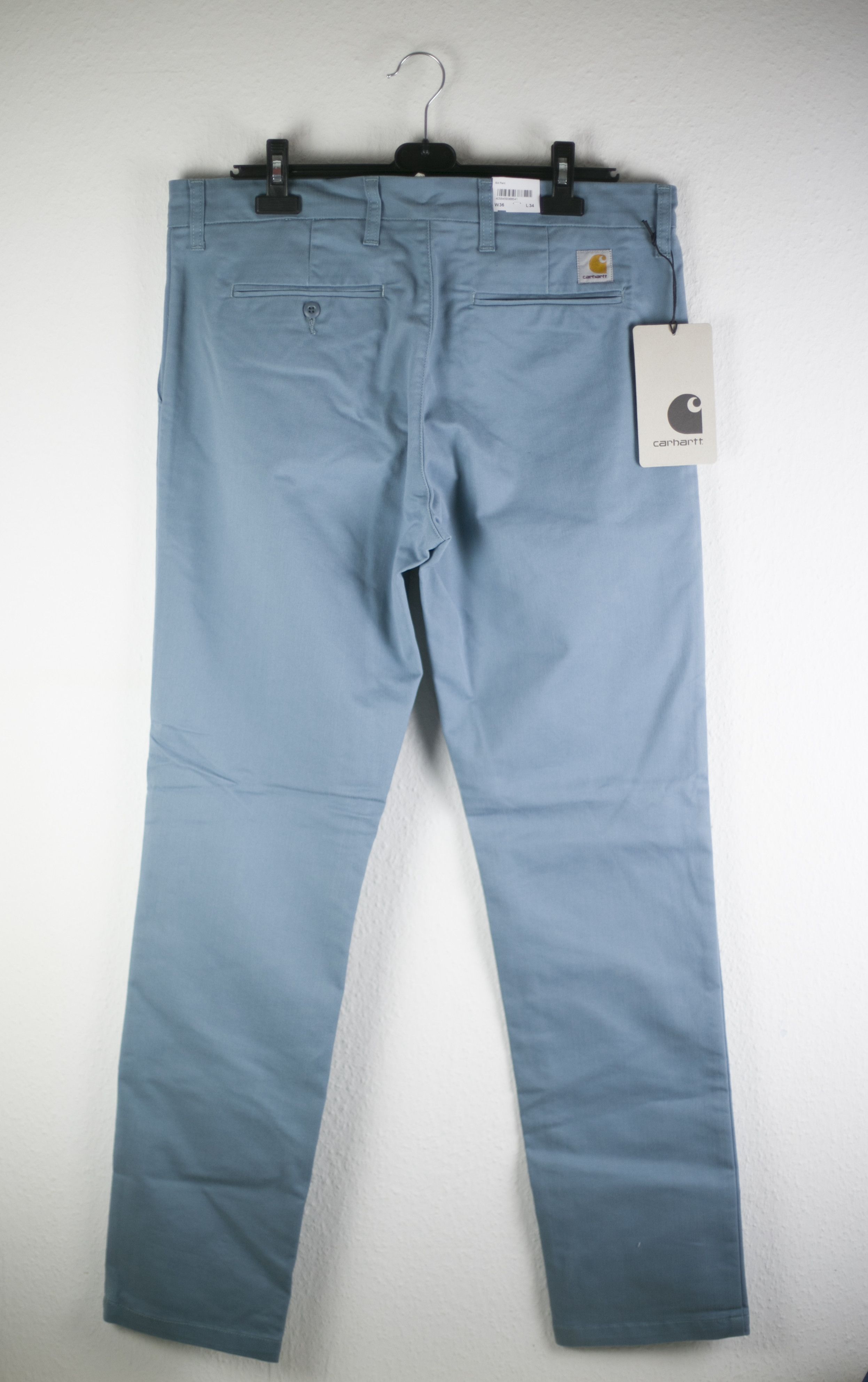 image of NWT Carhartt Wip Sid Pant Lamar Dusty Blue W36 L34, Men's