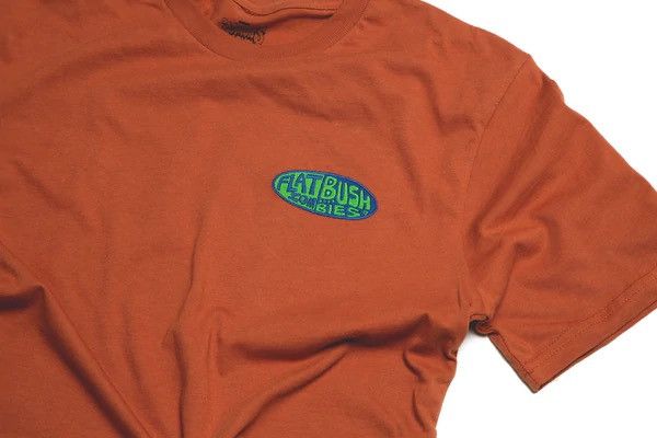 Flatbush Zombies × Rap Tees FLAT ZOM BUSH BIES EMBROIDERED LOGO T-SHIRT Size US XXL / EU 58 / 5 - 2 Thumbnail