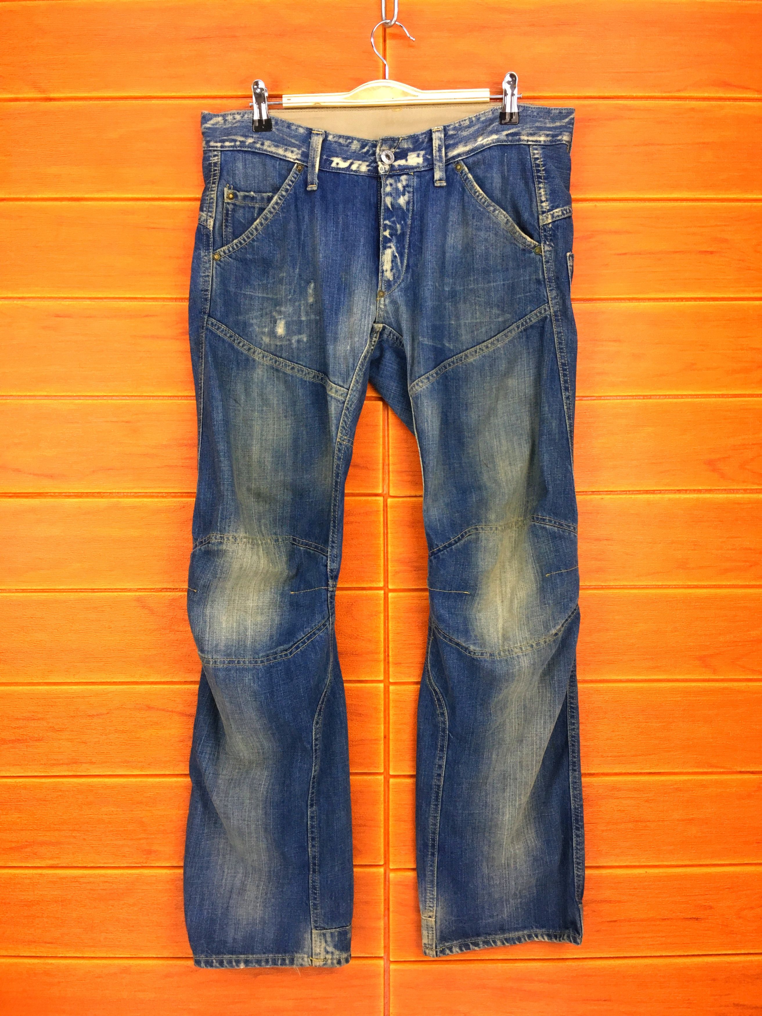 G-Star Vintage Y2k G-STAR Symmetric Stone Wash Denim Jeans Size US 32 / EU 48 - 2 Thumbnail