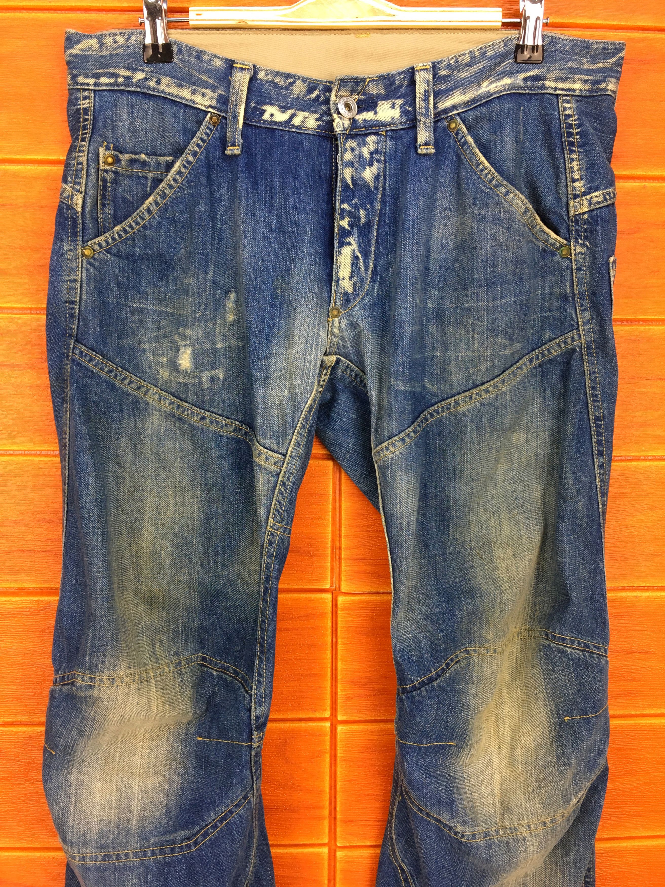 G-Star Vintage Y2k G-STAR Symmetric Stone Wash Denim Jeans Size US 32 / EU 48 - 3 Thumbnail