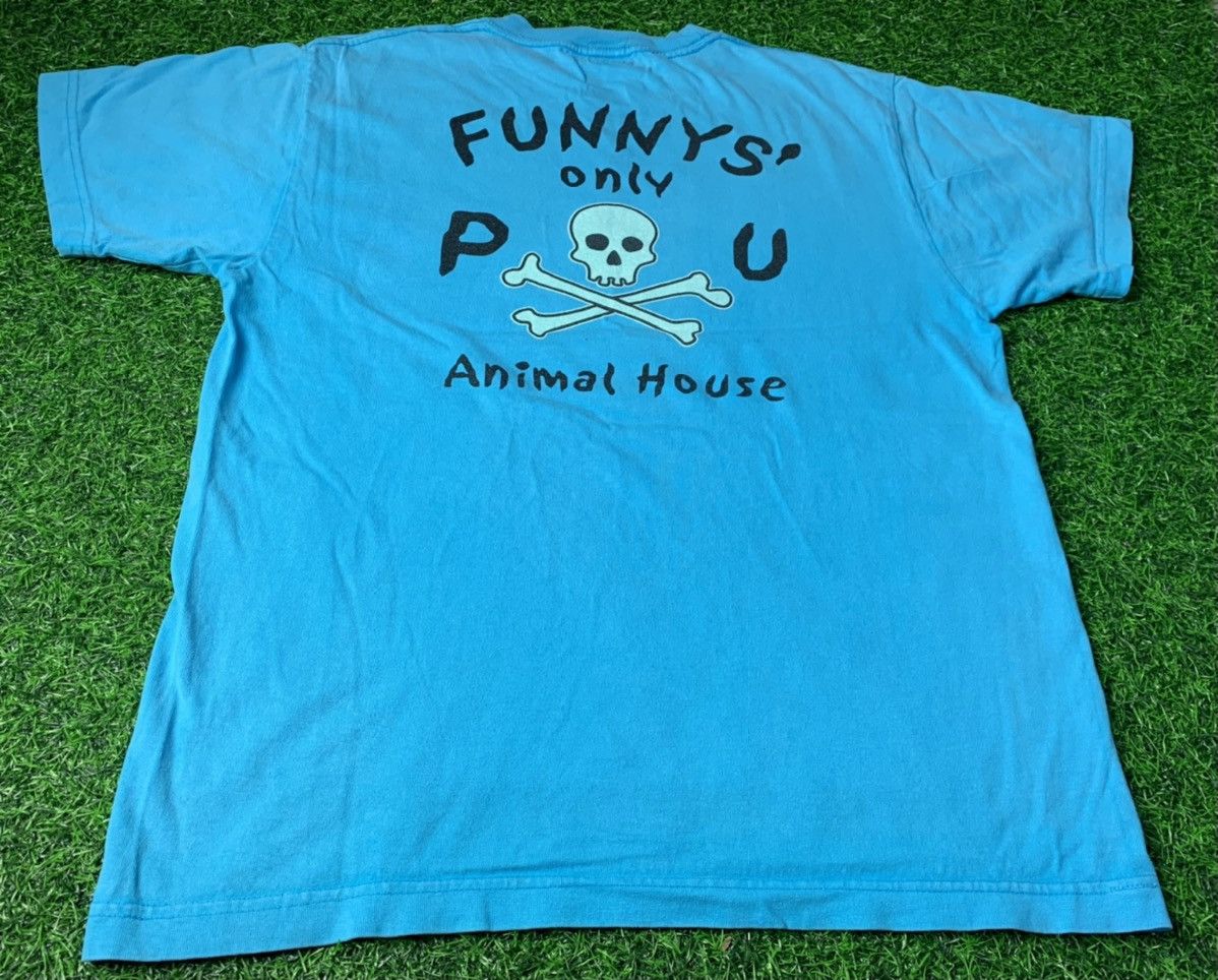 image of Pherrows Fs Funnys’ Only Animal House Japan Tee in Blue, Men's (Size Small)