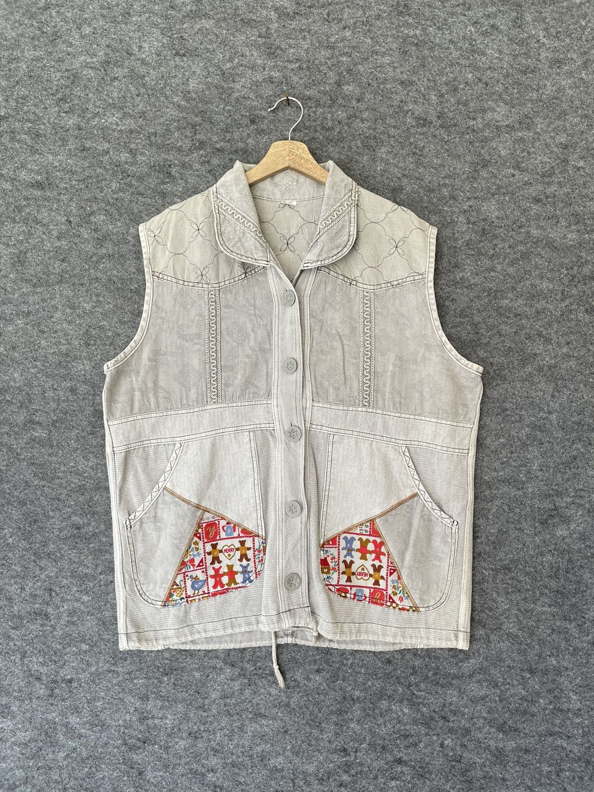 Japanese Brand × Vintage VINTAGE JAPANESE VEST Size US M / EU 48-50 / 2 - 1 Thumbnail