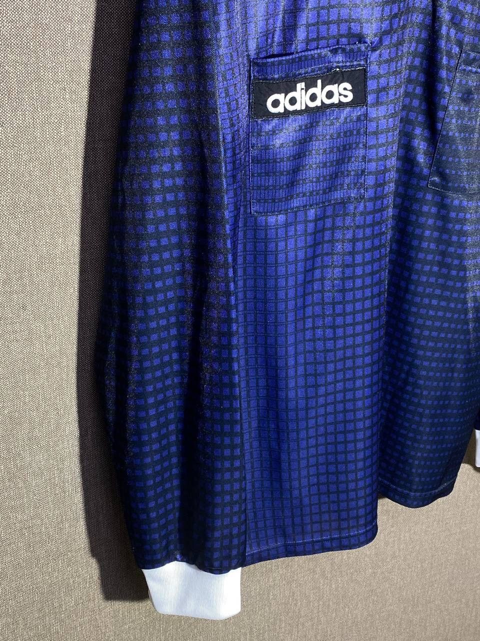 Adidas 90s Vintage Adidas Template Check Goalkeeper Collared Jersey Size US M / EU 48-50 / 2 - 2 Thumbnail