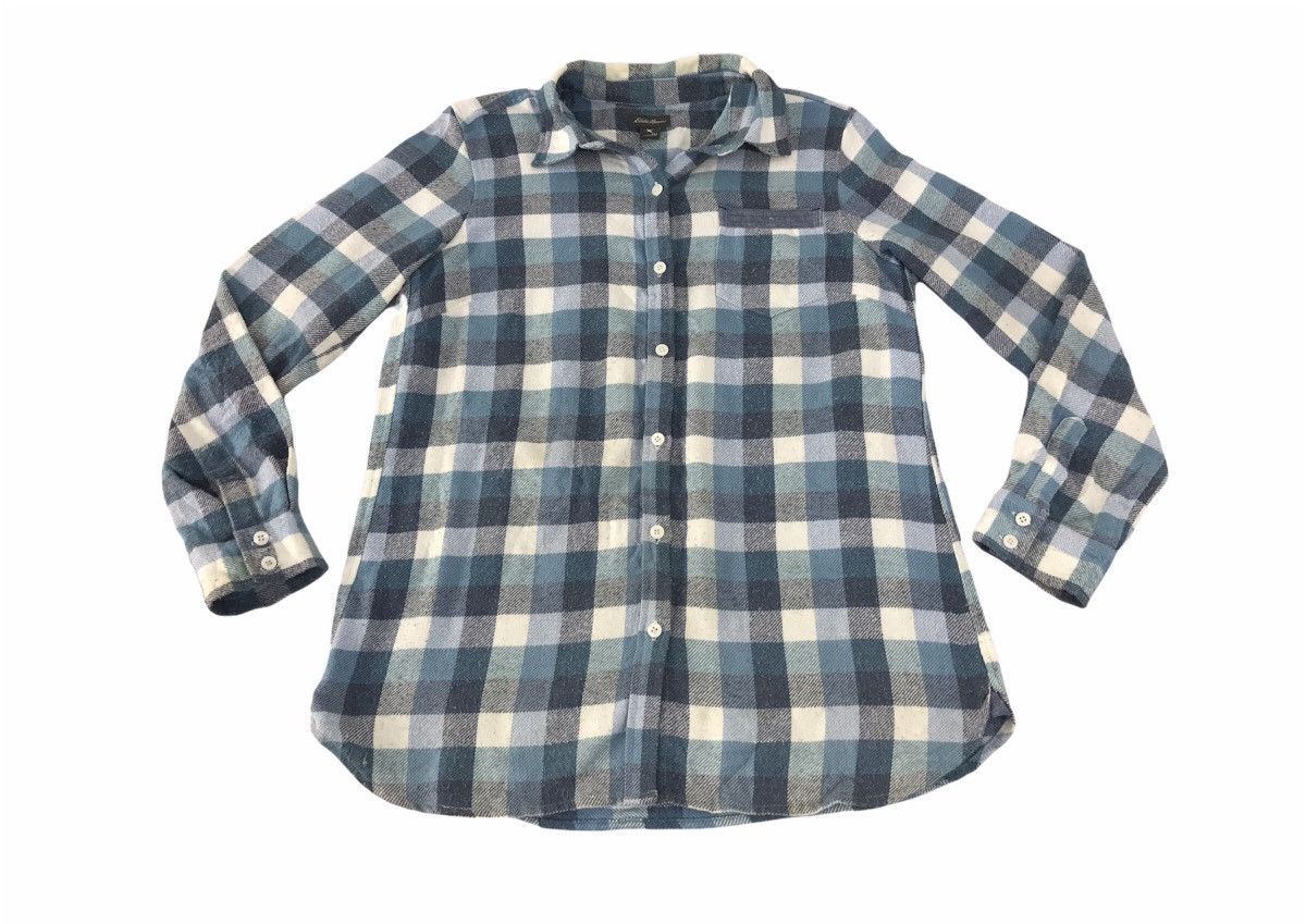 Flannel × Vintage Eddie Bauer Flannel Button Up Shirt Tee Single Pocket Size US M / EU 48-50 / 2 - 1 Thumbnail