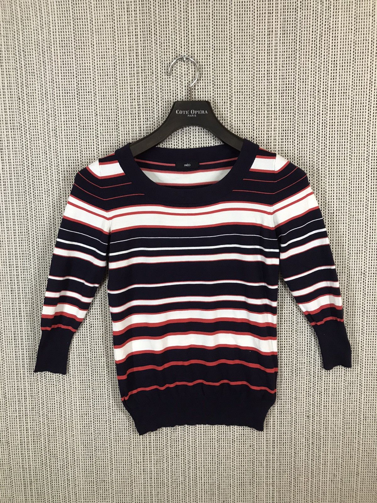Japanese Brand × Yohji Yamamoto ‼️INED STRIPE BLOUSE NICE DESIGN‼️ Size S / US 4 / IT 40 - 1 Thumbnail