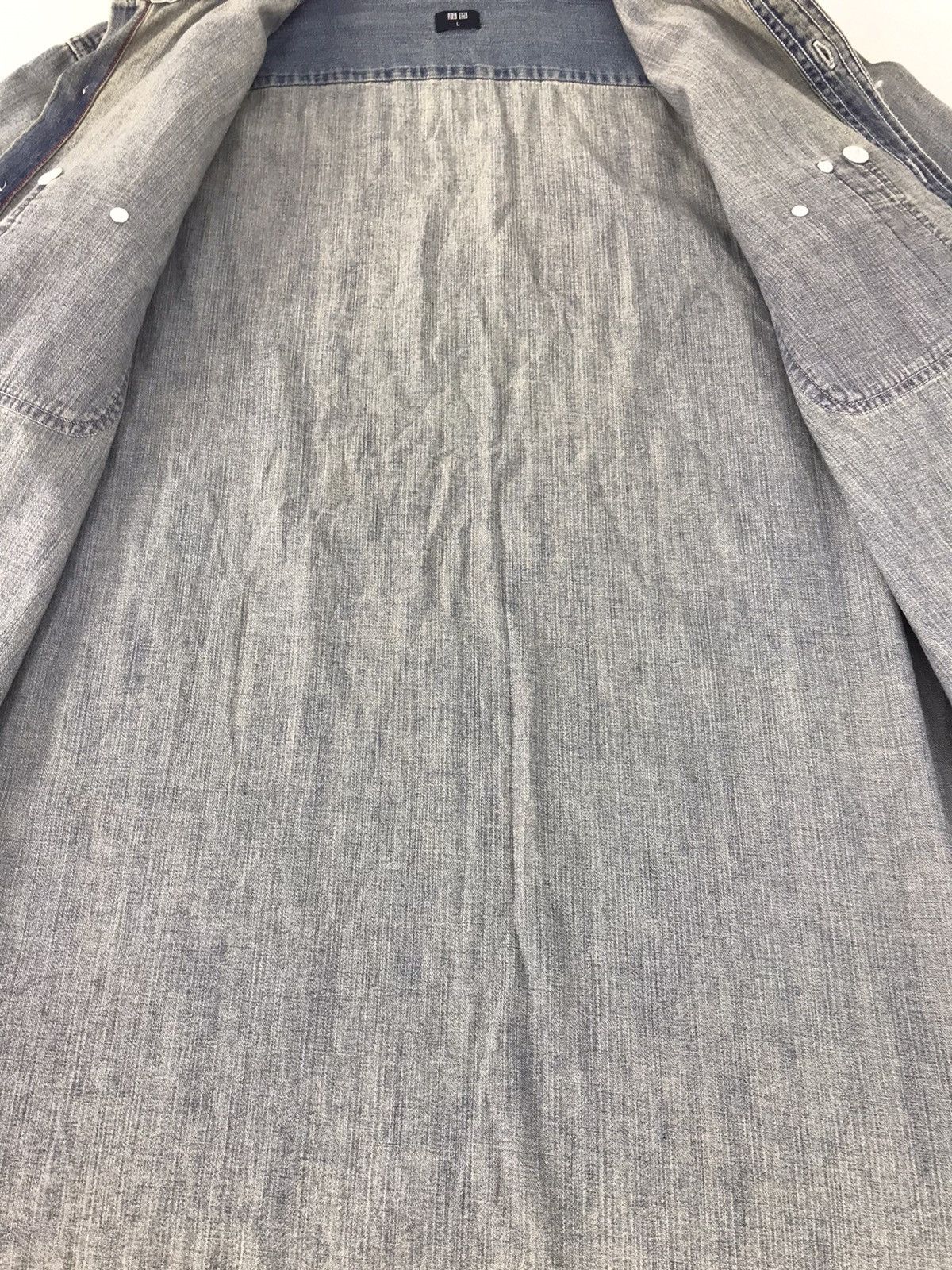 Japanese Brand Indigo Denim Button Up Down Shirt Tee Double Pocket K226j Size US L / EU 52-54 / 3 - 5 Thumbnail