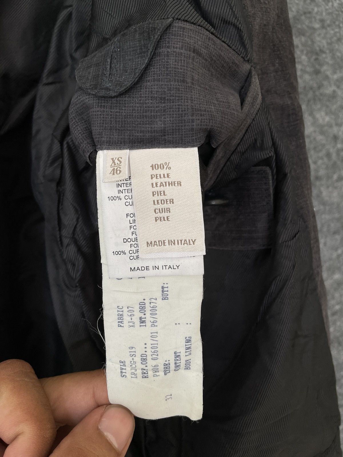 Ermenegildo Zegna BLACK CHARCOAL JACKET BLAZER Size US XS / EU 42 / 0 - 7 Thumbnail