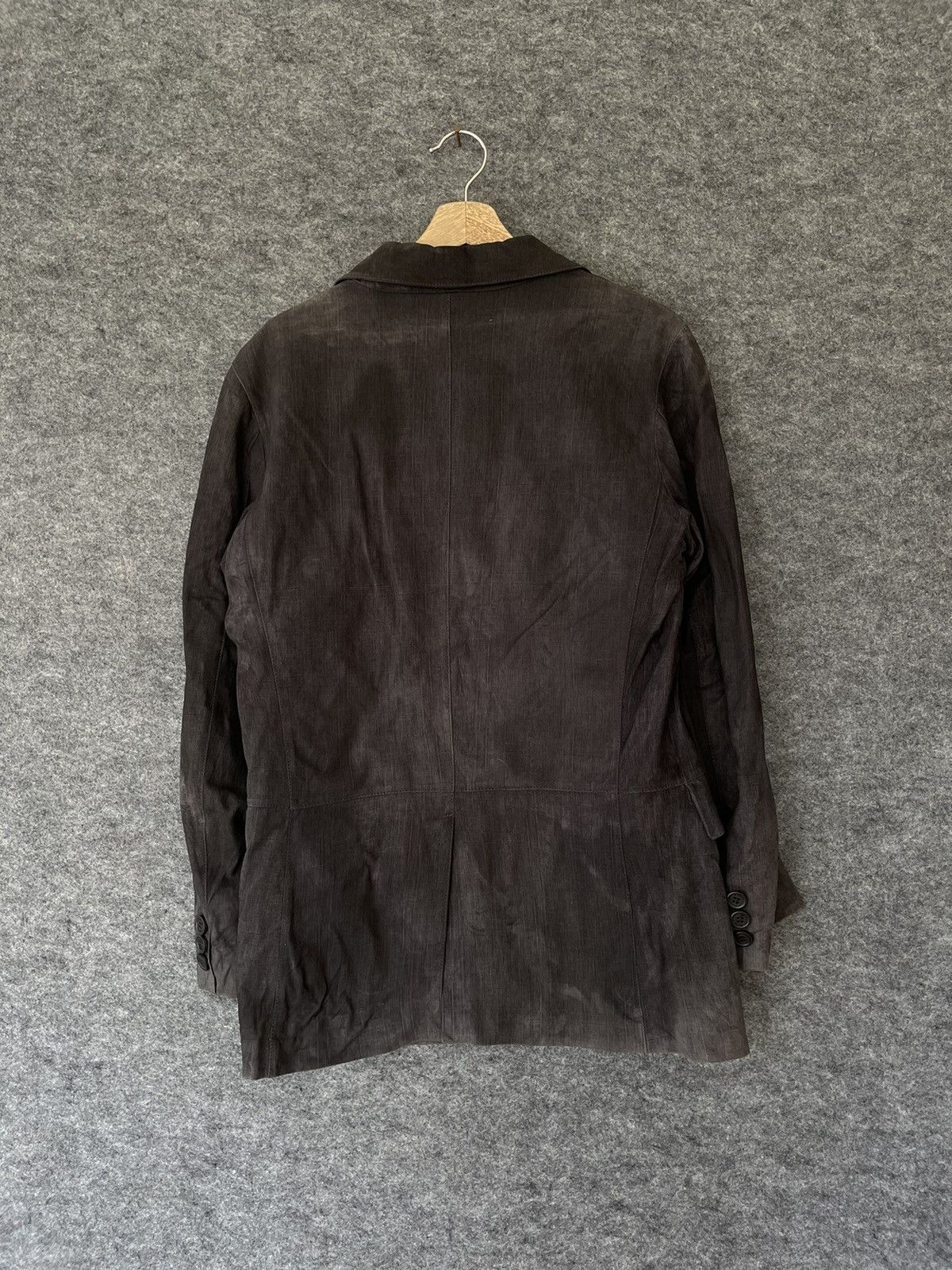 Ermenegildo Zegna BLACK CHARCOAL JACKET BLAZER Size US XS / EU 42 / 0 - 3 Thumbnail
