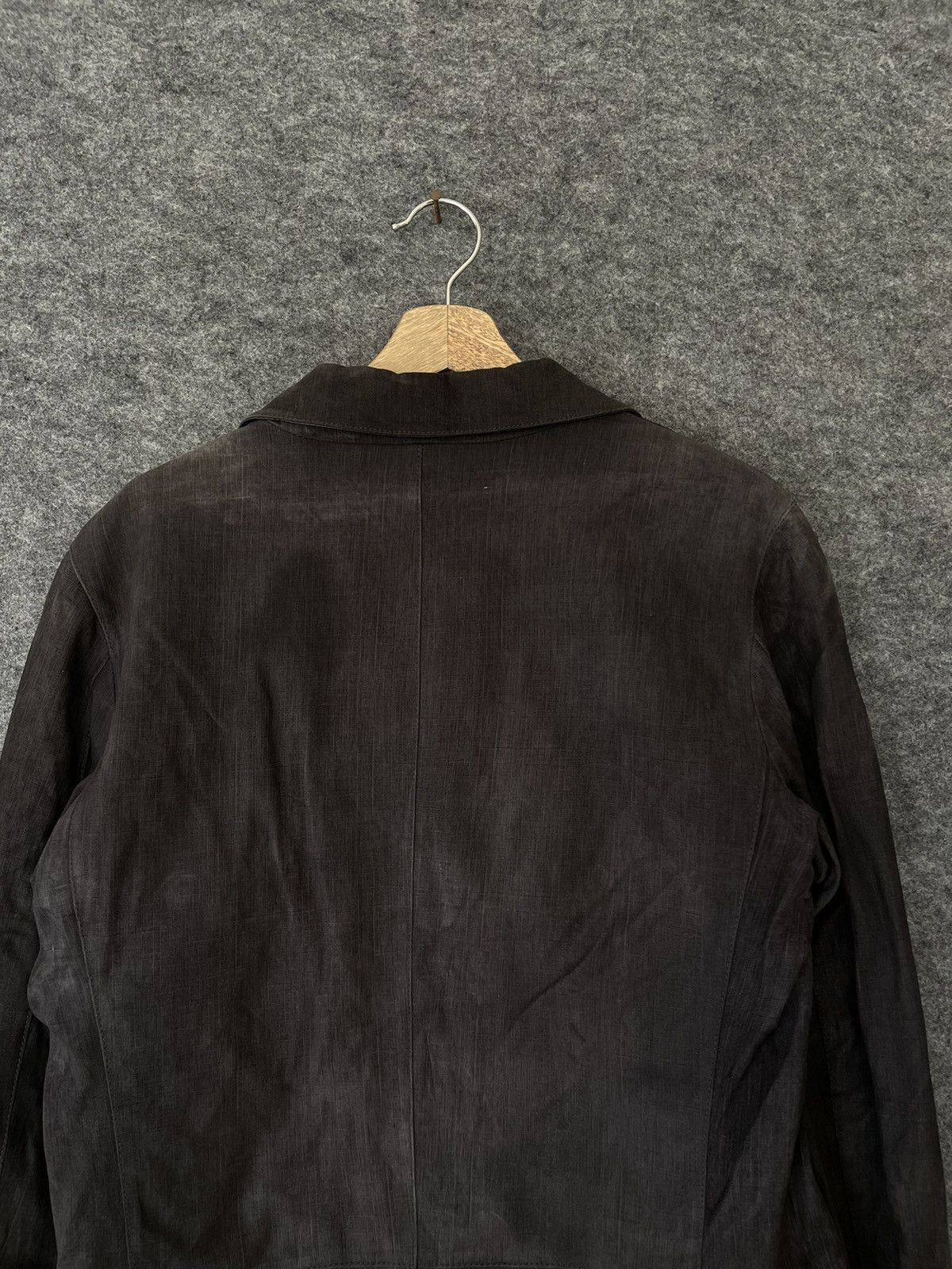 Ermenegildo Zegna BLACK CHARCOAL JACKET BLAZER Size US XS / EU 42 / 0 - 4 Thumbnail