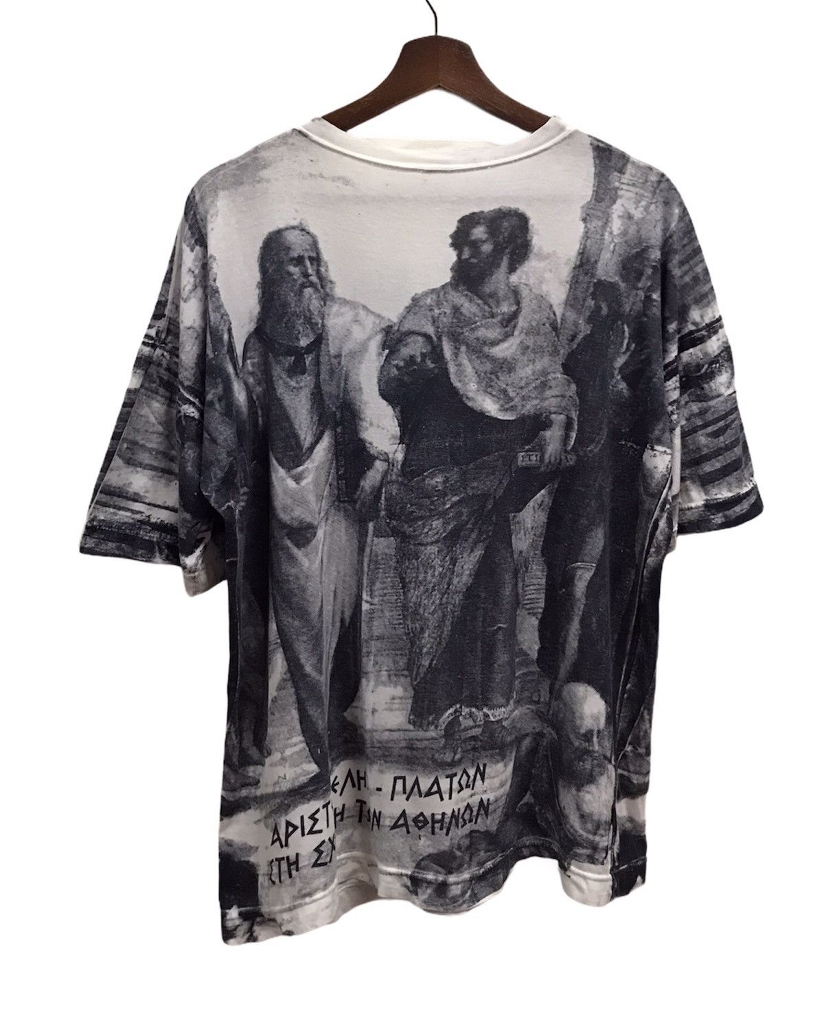Vintage VERRY RARE VINTAGE THE SCHOOL OF ATHENS Overprint tee Size US M / EU 48-50 / 2 - 5 Thumbnail