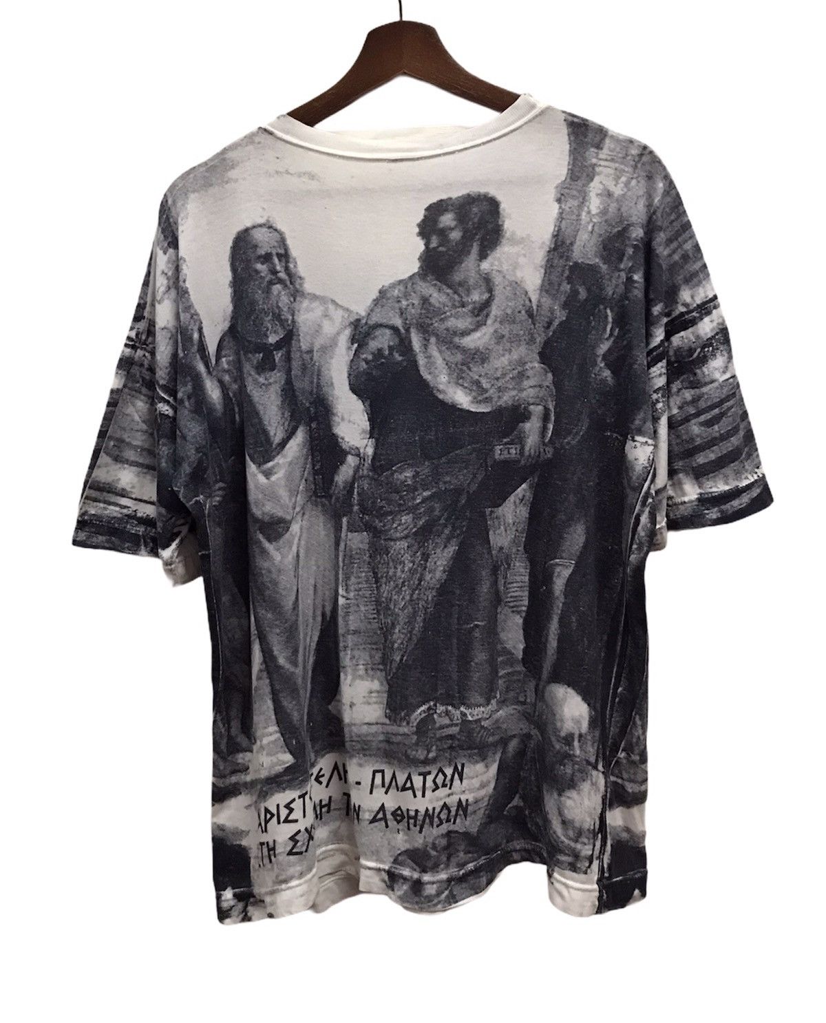 Vintage VERRY RARE VINTAGE THE SCHOOL OF ATHENS Overprint tee Size US M / EU 48-50 / 2 - 2 Thumbnail