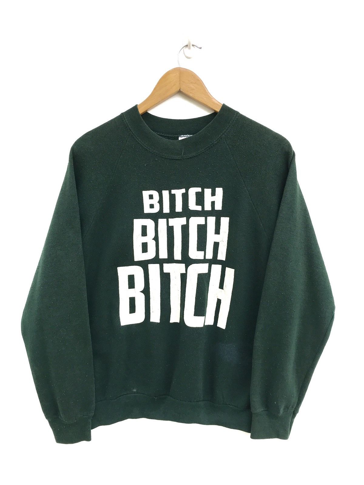 Fruit Of The Loom × Vintage Vintage 80/90s Bitch Sweatshirt Size US S / EU 44-46 / 1 - 1 Thumbnail