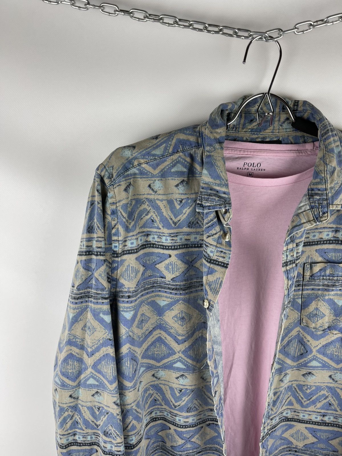 Urban Outfitters × Vintage Urban outfitters vintage geometrical pattern flannel shirt Size US M / EU 48-50 / 2 - 2 Thumbnail
