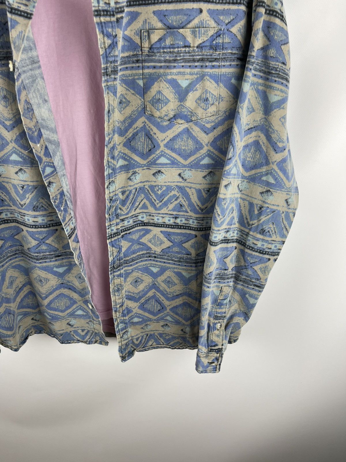 Urban Outfitters × Vintage Urban outfitters vintage geometrical pattern flannel shirt Size US M / EU 48-50 / 2 - 4 Thumbnail