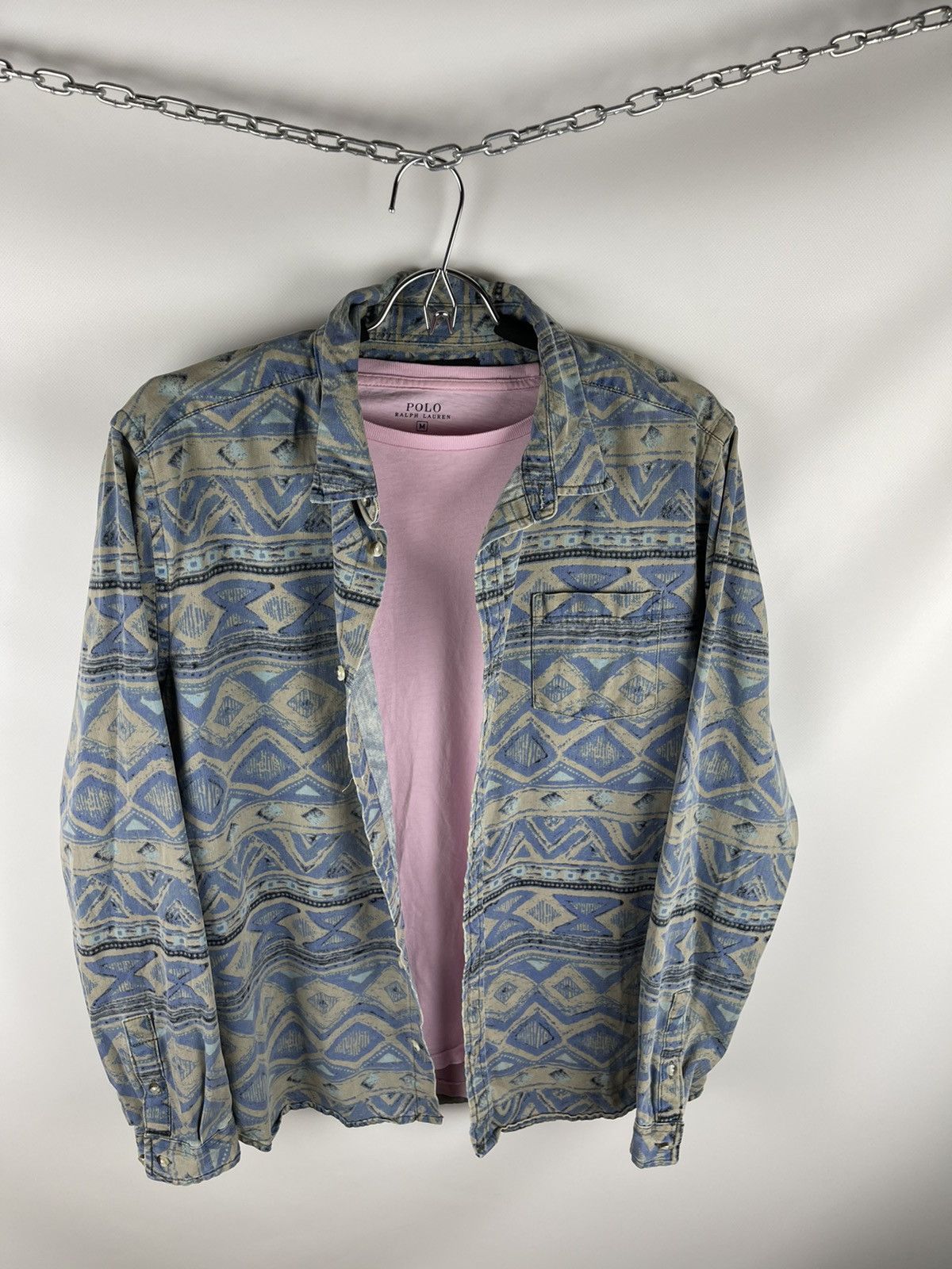 Urban Outfitters × Vintage Urban outfitters vintage geometrical pattern flannel shirt Size US M / EU 48-50 / 2 - 6 Thumbnail