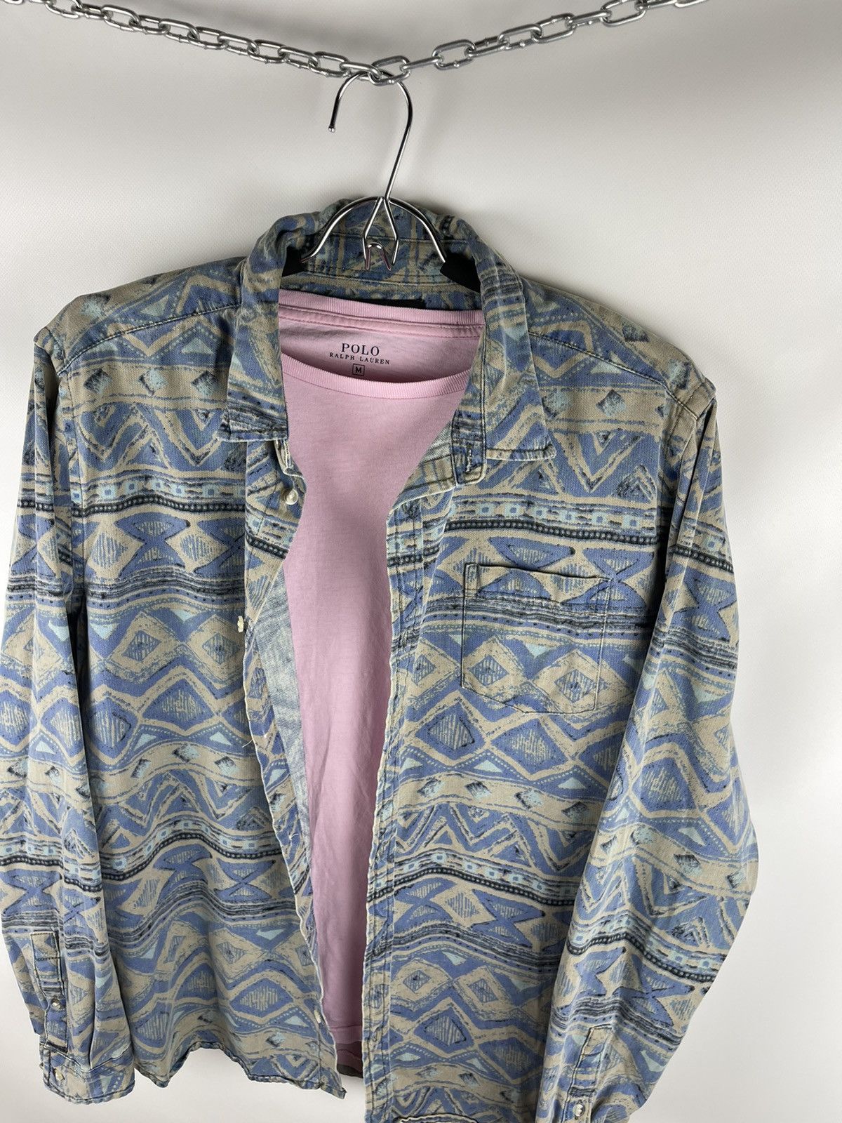 Urban Outfitters × Vintage Urban outfitters vintage geometrical pattern flannel shirt Size US M / EU 48-50 / 2 - 5 Thumbnail