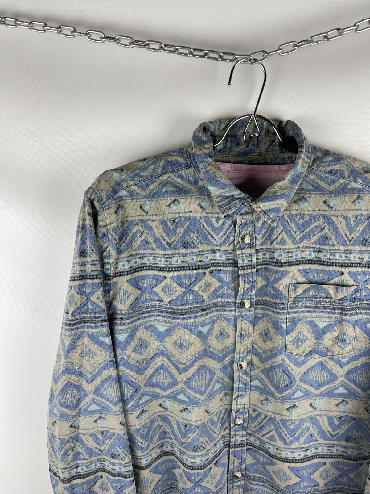 Urban Outfitters × Vintage Urban outfitters vintage geometrical pattern flannel shirt Size US M / EU 48-50 / 2 - 8 Thumbnail