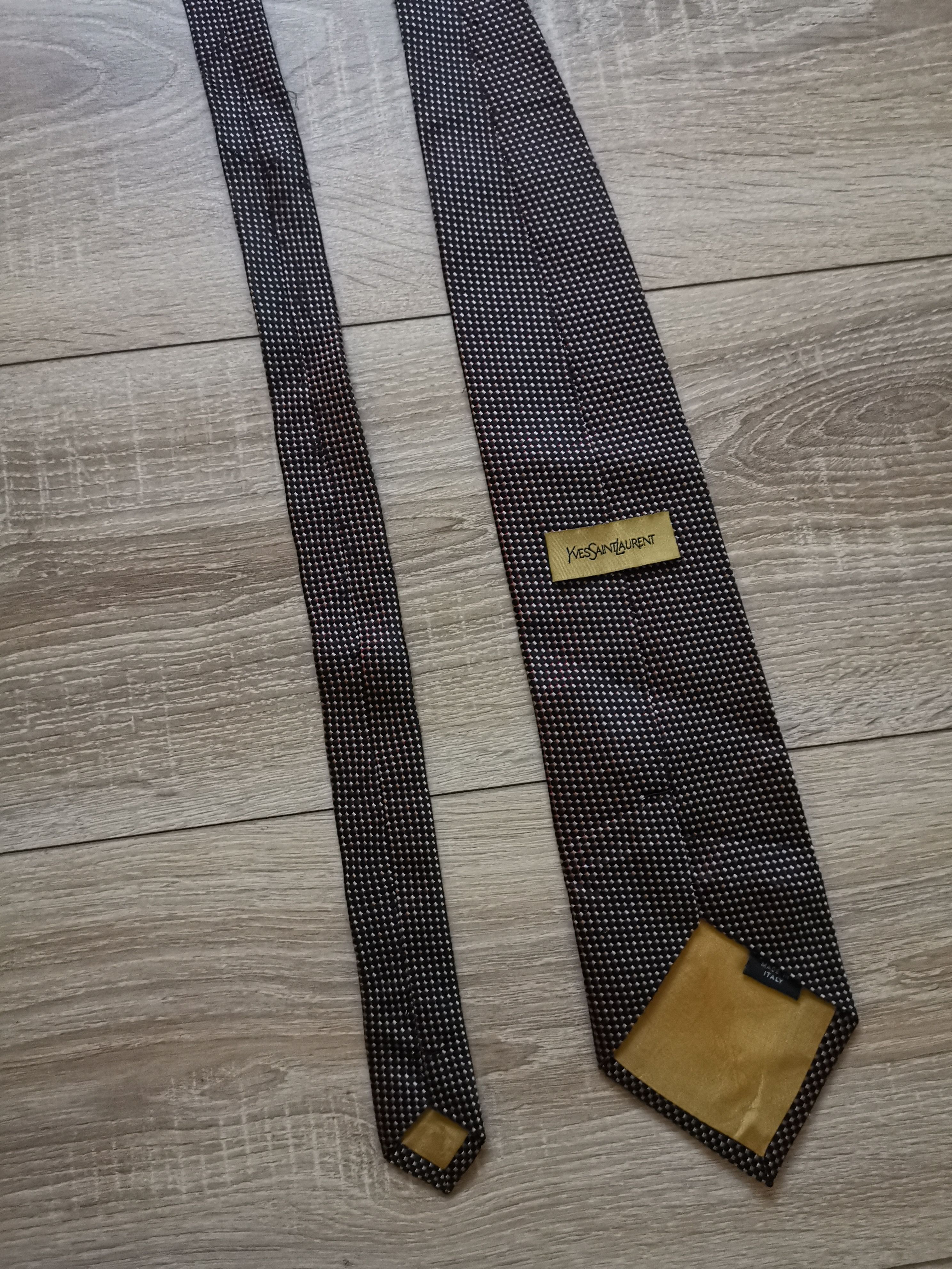 Yves Saint Laurent Yves Saint Laurent vintage dot print silk necktie Size ONE SIZE - 3 Thumbnail