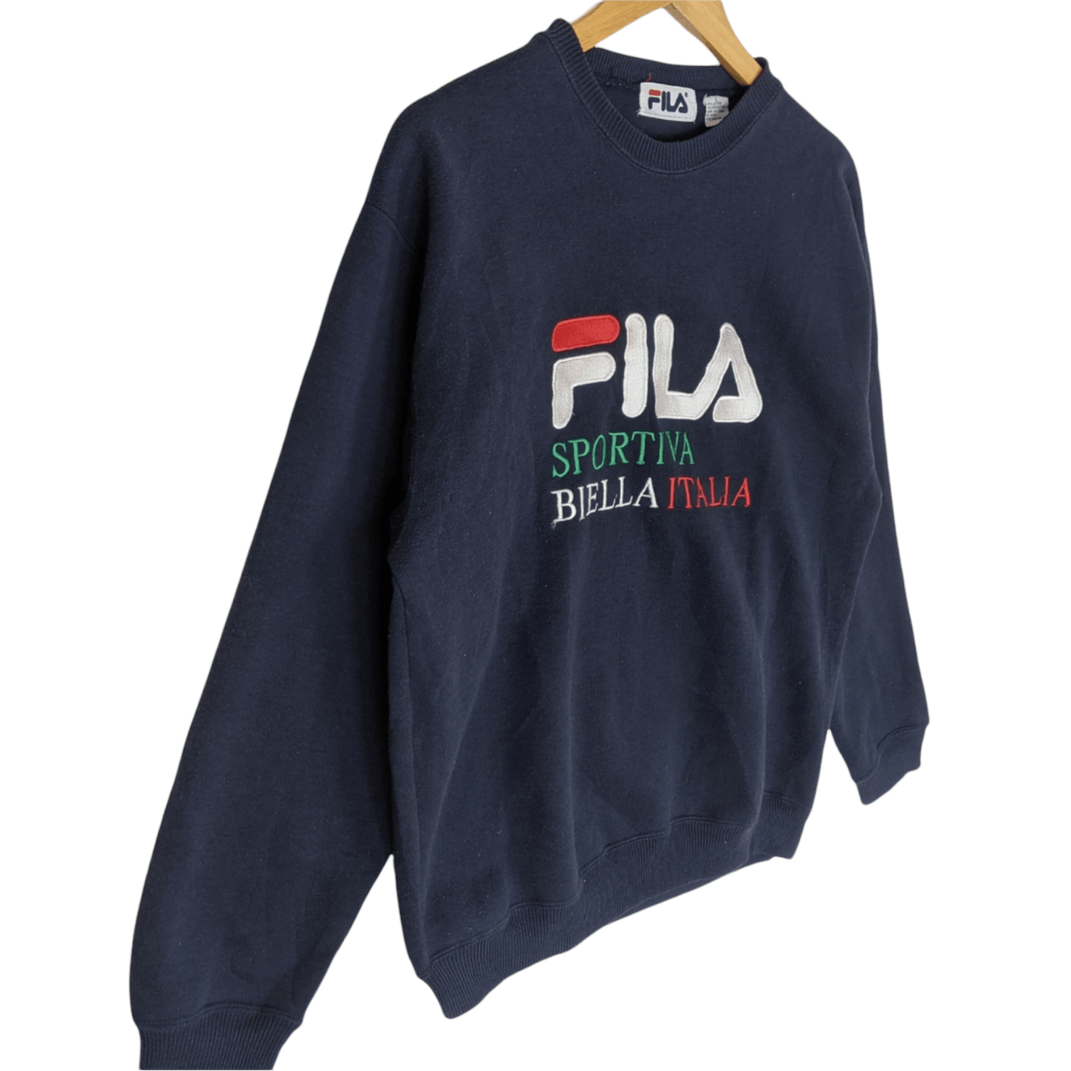 Fila Vintage 90's FILA Big Logo Spell Out Jumper Sweatshirt Size US M / EU 48-50 / 2 - 3 Thumbnail