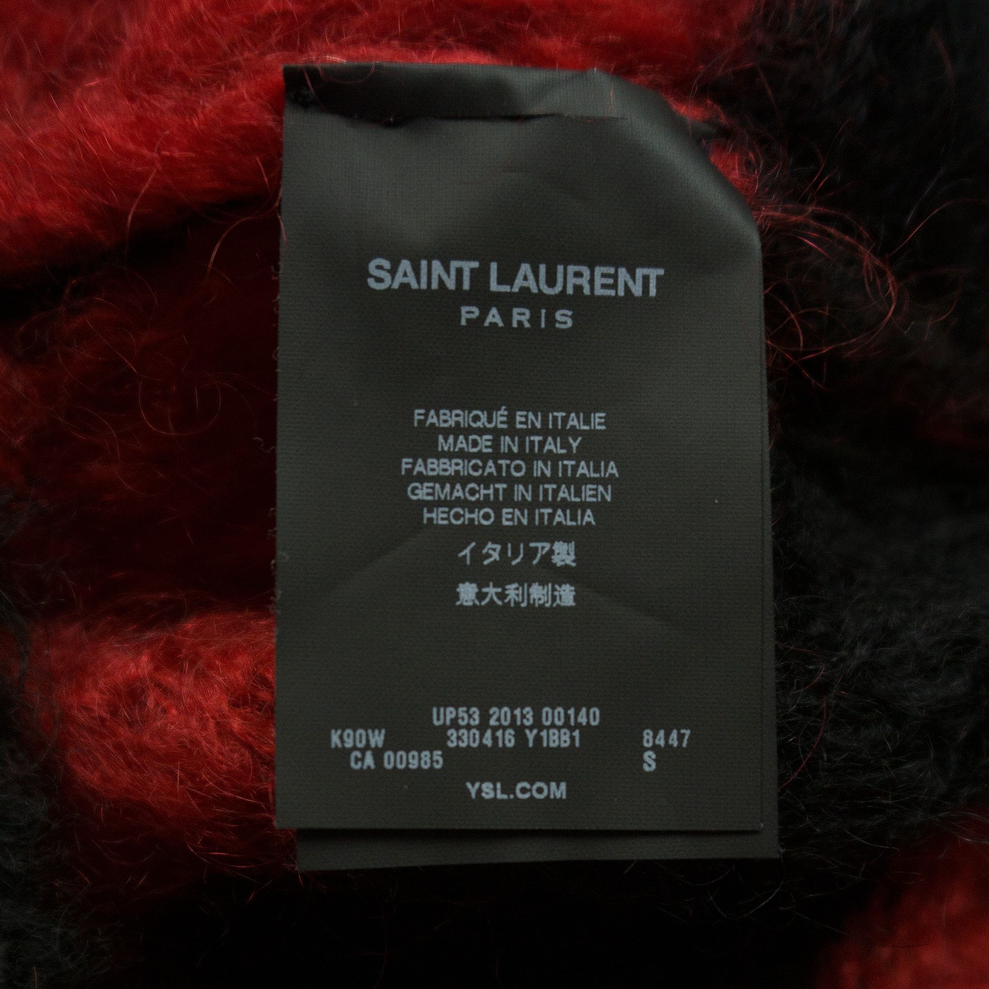 Saint Laurent Paris Saint Laurent AW13 Striped Mohair Sweater Size US S / EU 44-46 / 1 - 6 Thumbnail