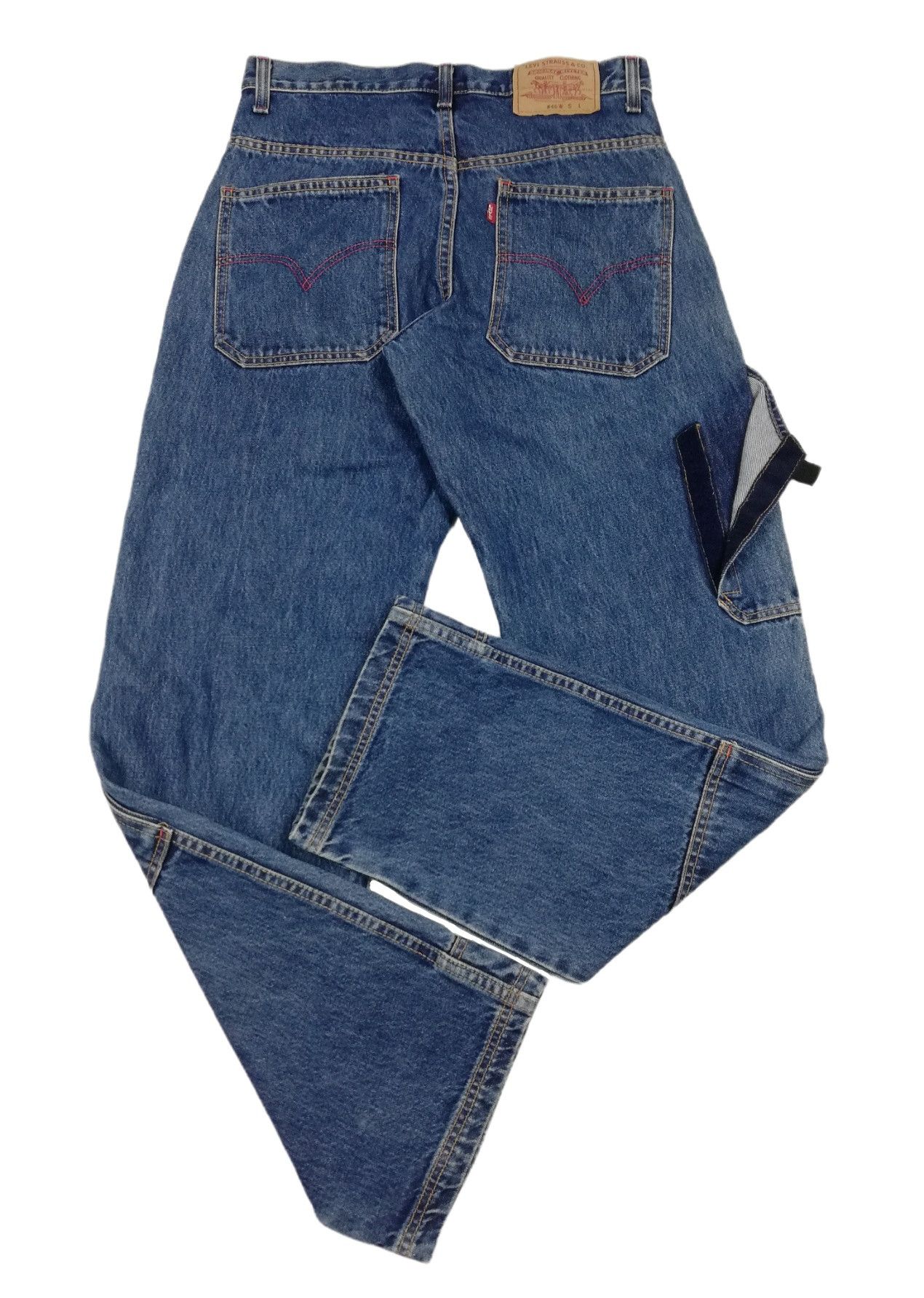 Levi's 🔥Levis Loose Straight Carpenter Cargo Denim Workwear Jeans Size US 30 / EU 46 - 18 Thumbnail