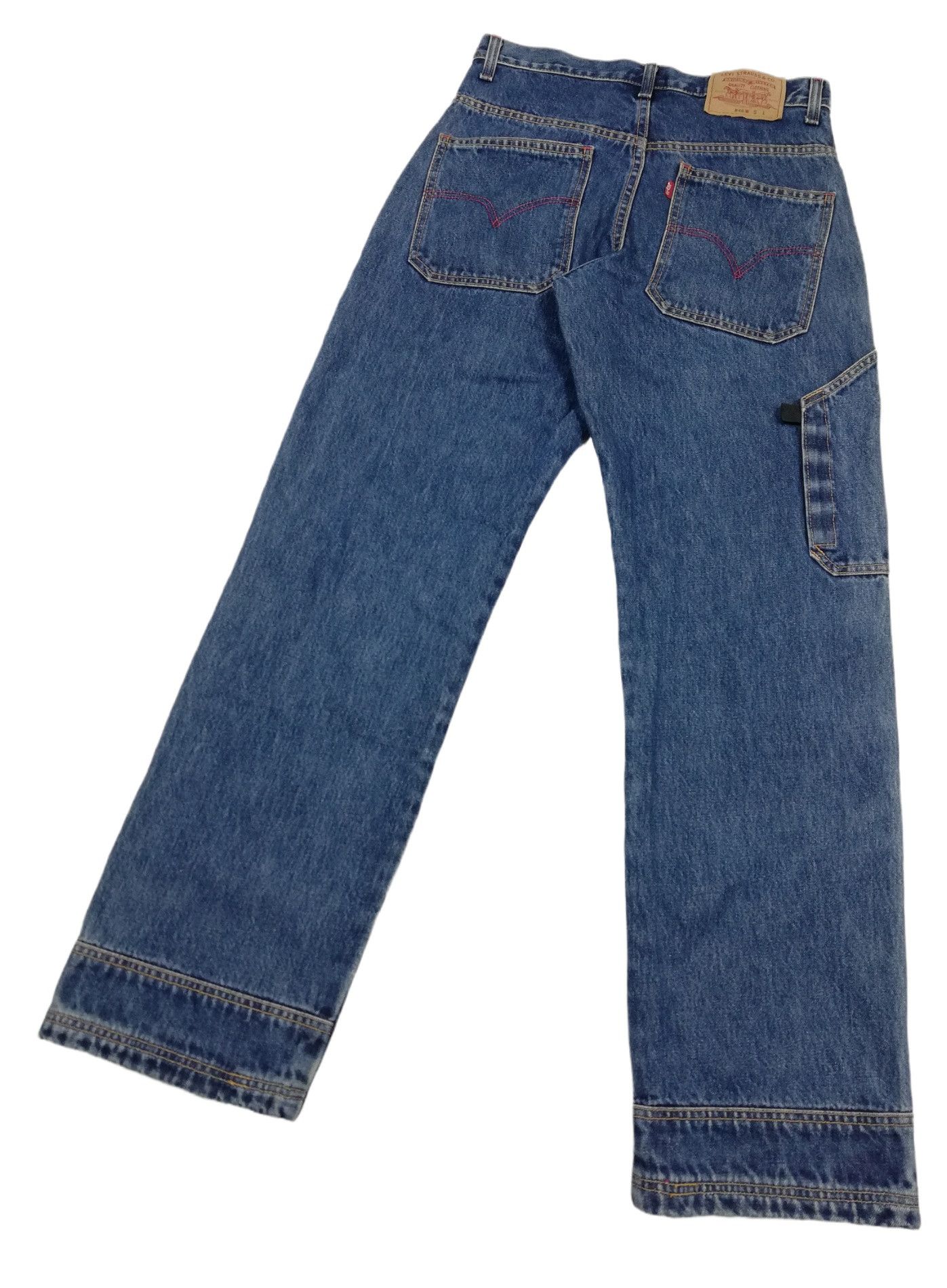 Levi's 🔥Levis Loose Straight Carpenter Cargo Denim Workwear Jeans Size US 30 / EU 46 - 17 Thumbnail