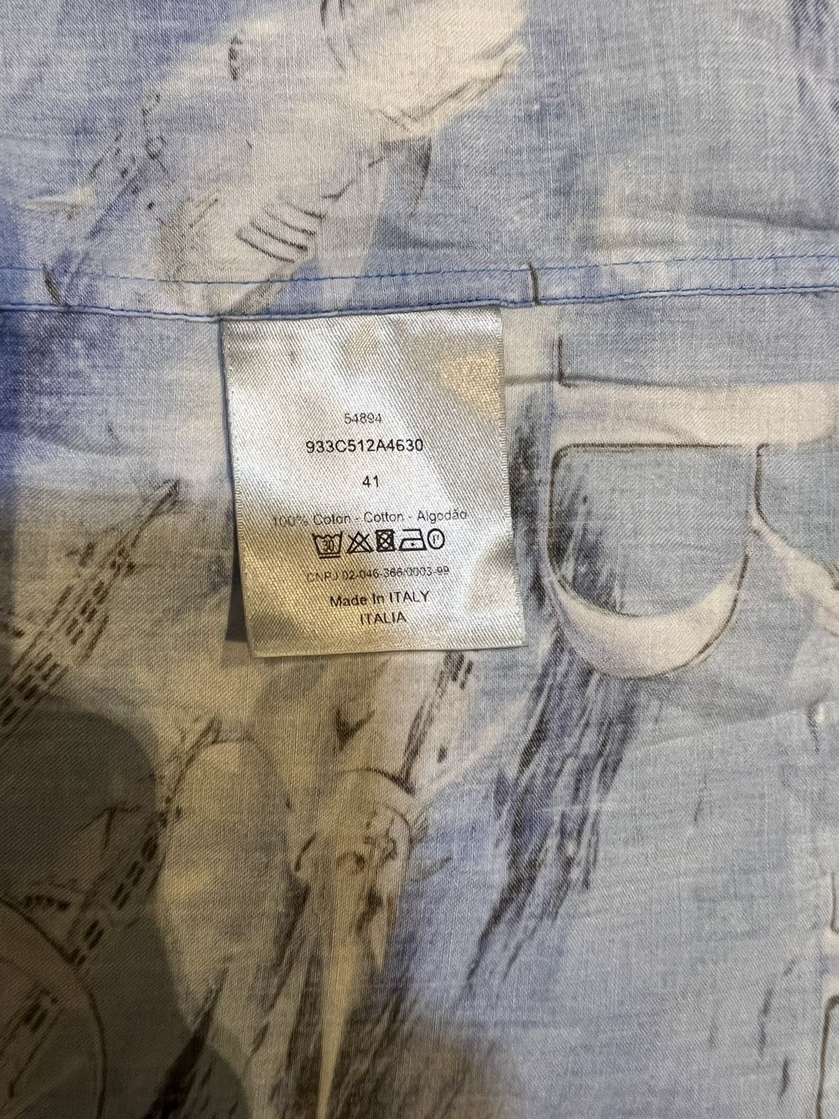 Dior DIOR X SORYAMA DOLPHIN SHIRT Size US XL / EU 56 / 4 - 4 Thumbnail