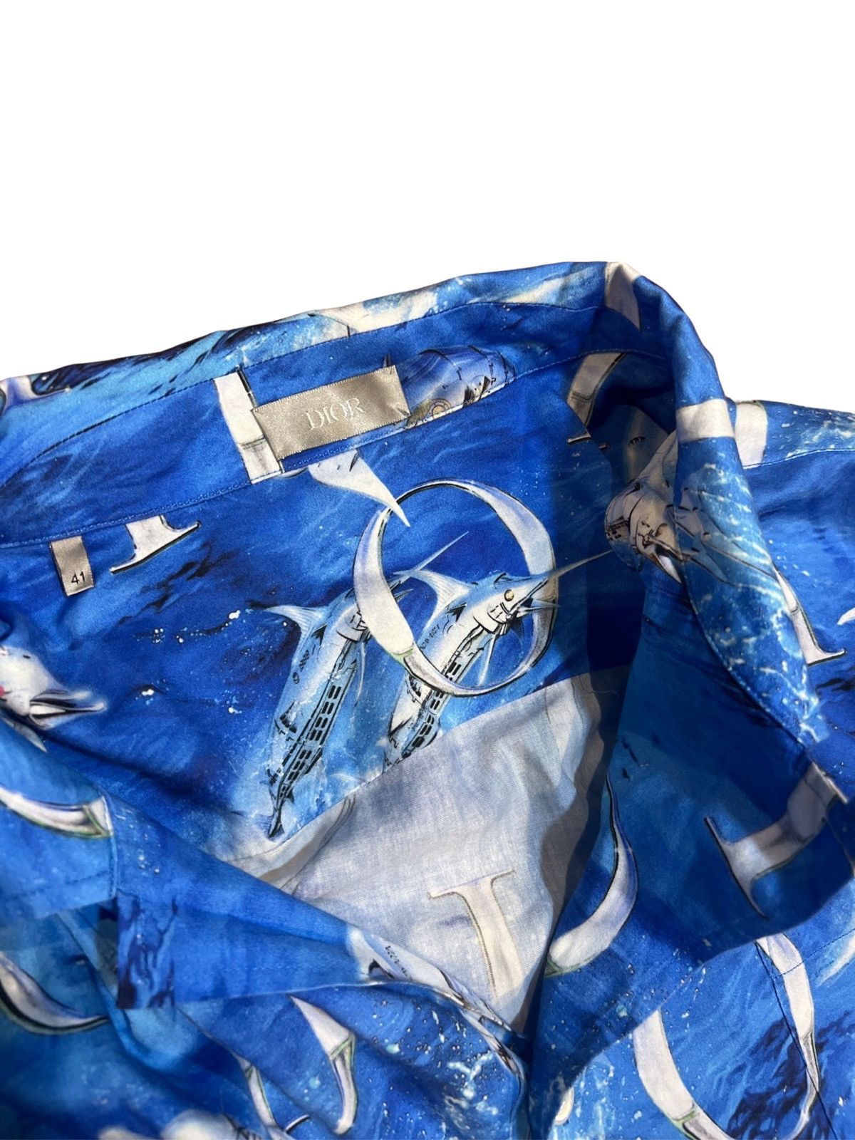 Dior DIOR X SORYAMA DOLPHIN SHIRT Size US XL / EU 56 / 4 - 3 Thumbnail