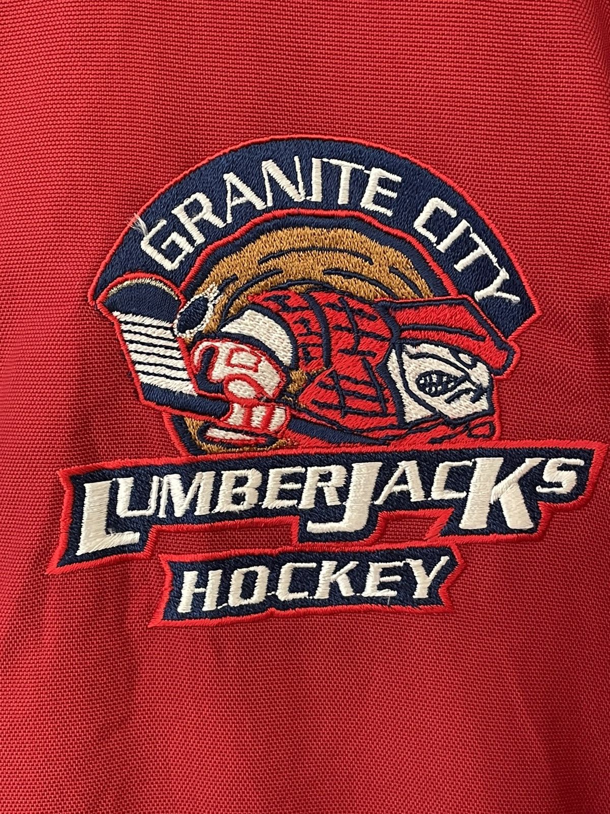 NHL × Vintage LUMBERJACK HOCKEY TEAM JACKET Size US L / EU 52-54 / 3 - 9 Thumbnail