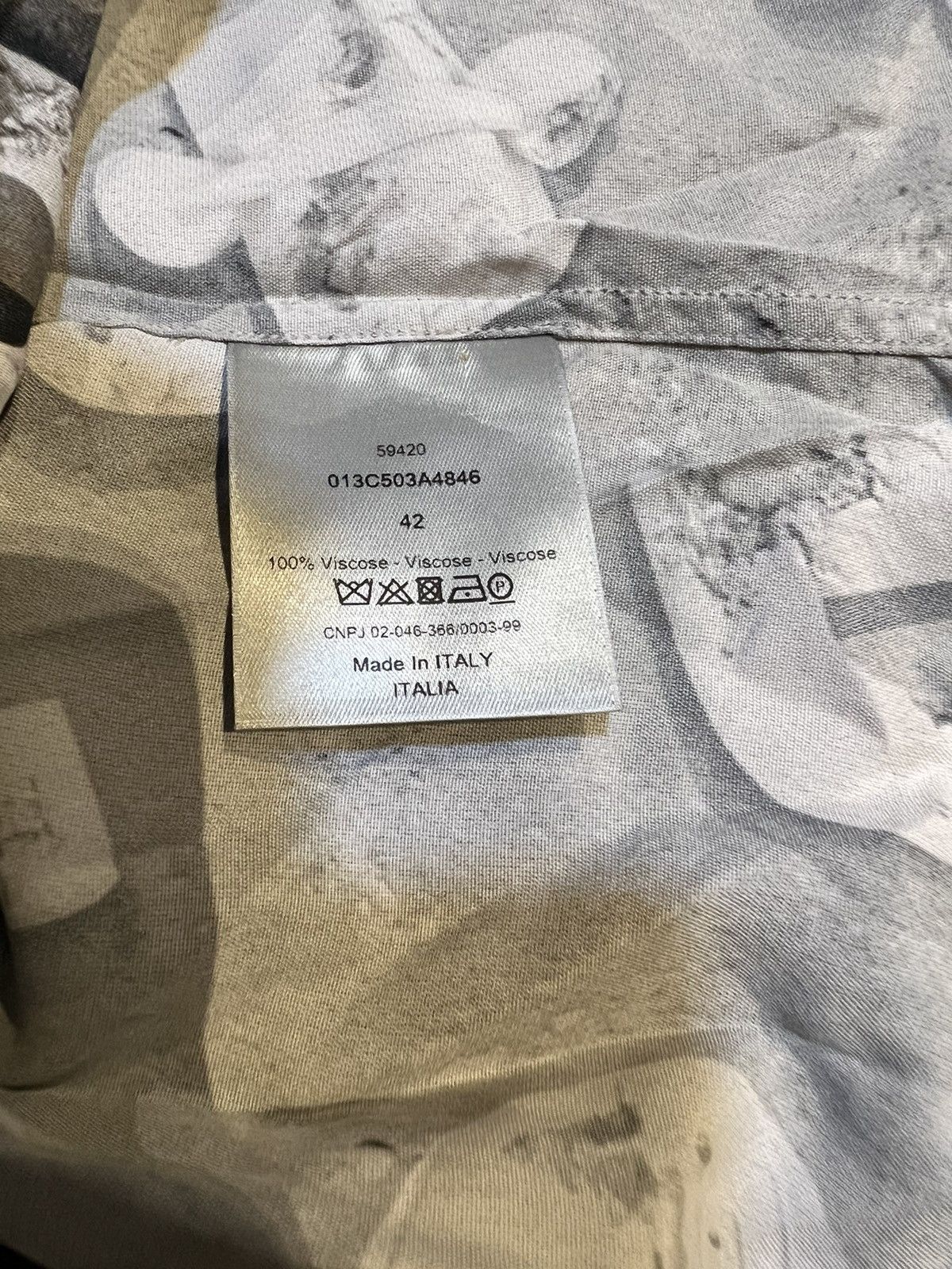Daniel Arsham DIOR X DANIEL ARSHAM SHIRT Size US XL / EU 56 / 4 - 5 Thumbnail