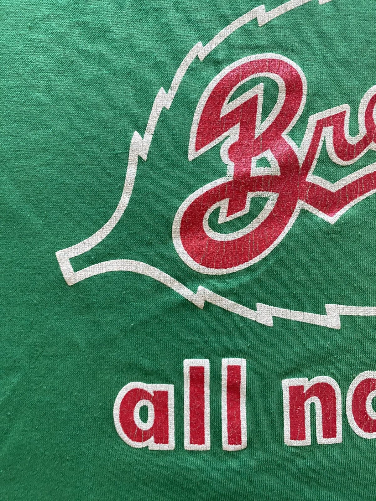 Hanes Vintage 80’s Breyers Ice Cream Green Single Stitch Tee Size US M / EU 48-50 / 2 - 2 Thumbnail