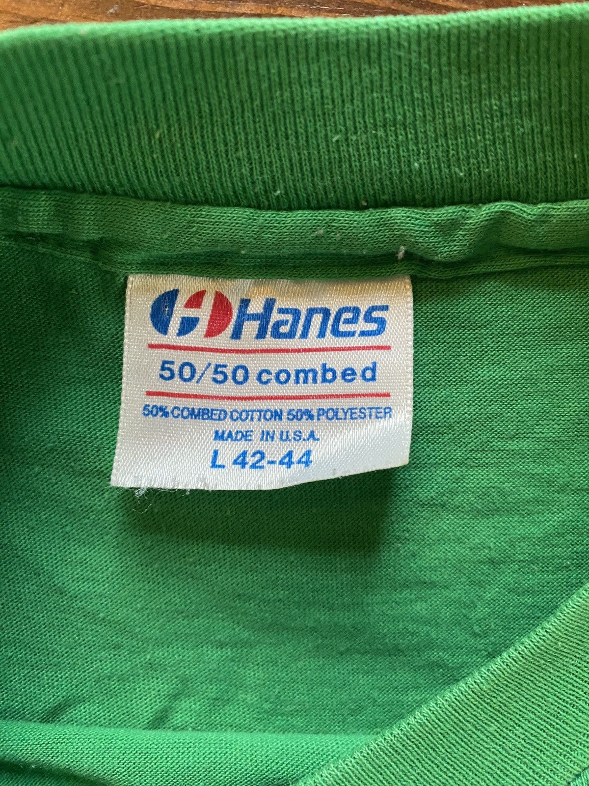 Hanes Vintage 80’s Breyers Ice Cream Green Single Stitch Tee Size US M / EU 48-50 / 2 - 14 Thumbnail