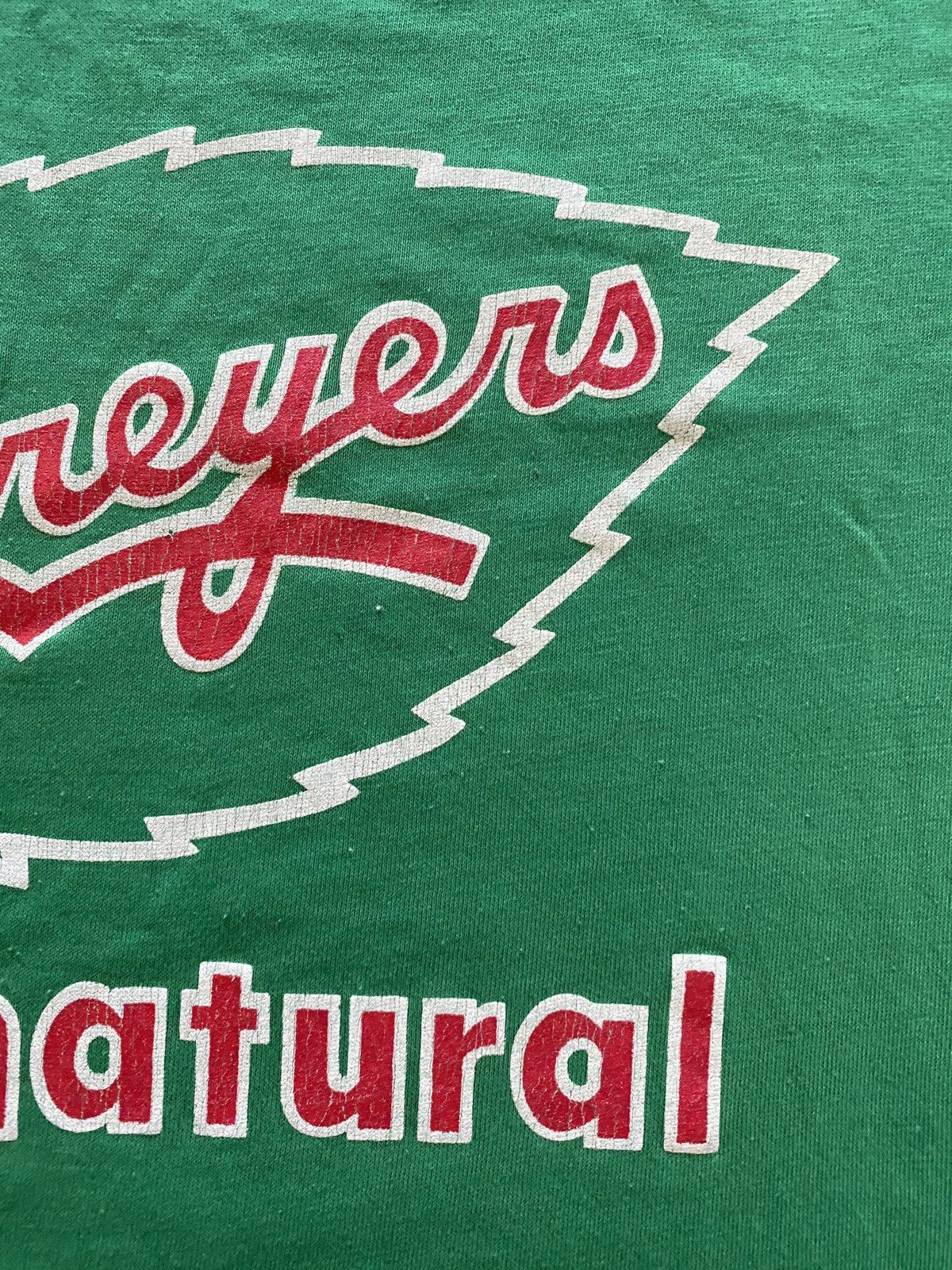 Hanes Vintage 80’s Breyers Ice Cream Green Single Stitch Tee Size US M / EU 48-50 / 2 - 3 Thumbnail