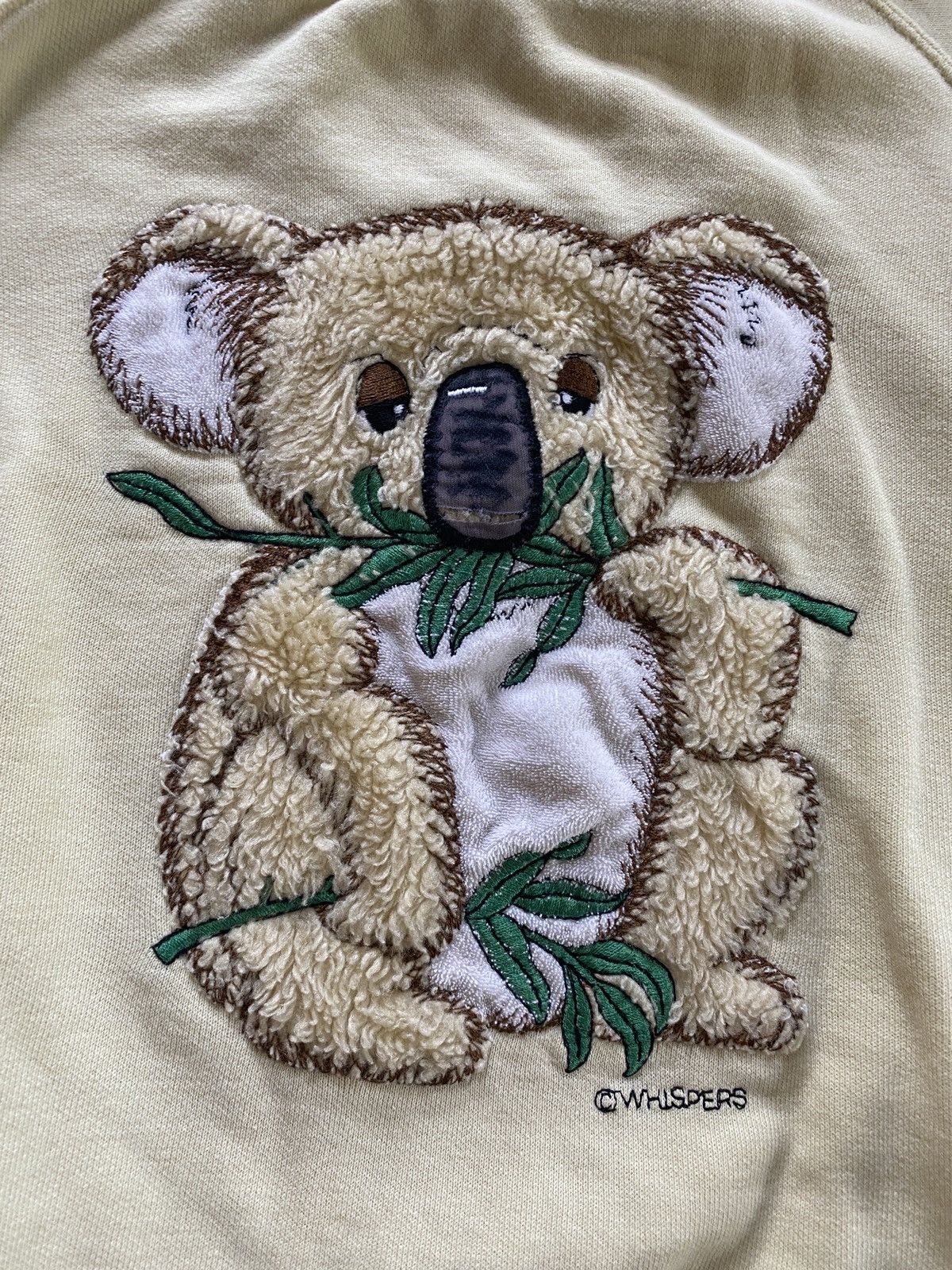Vintage Vintage 80’s Whispers Fuzzy Koala Raglan Crewneck Sweatshirt Size US XS / EU 42 / 0 - 3 Thumbnail