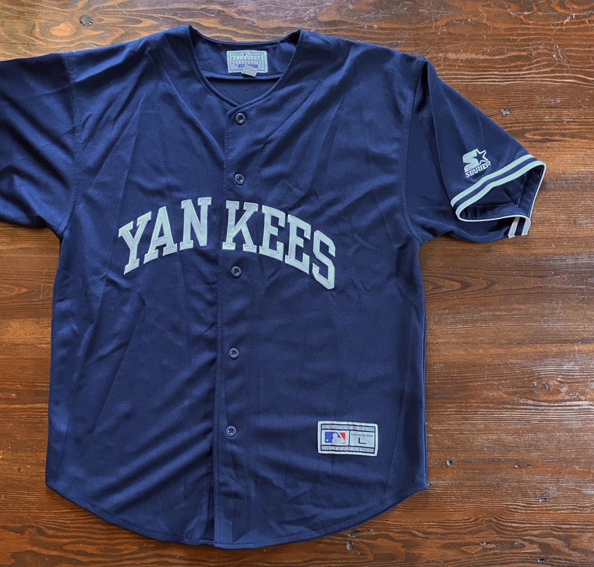 New York Yankees Vintage 90s Starter Warm up Baseball Jersey