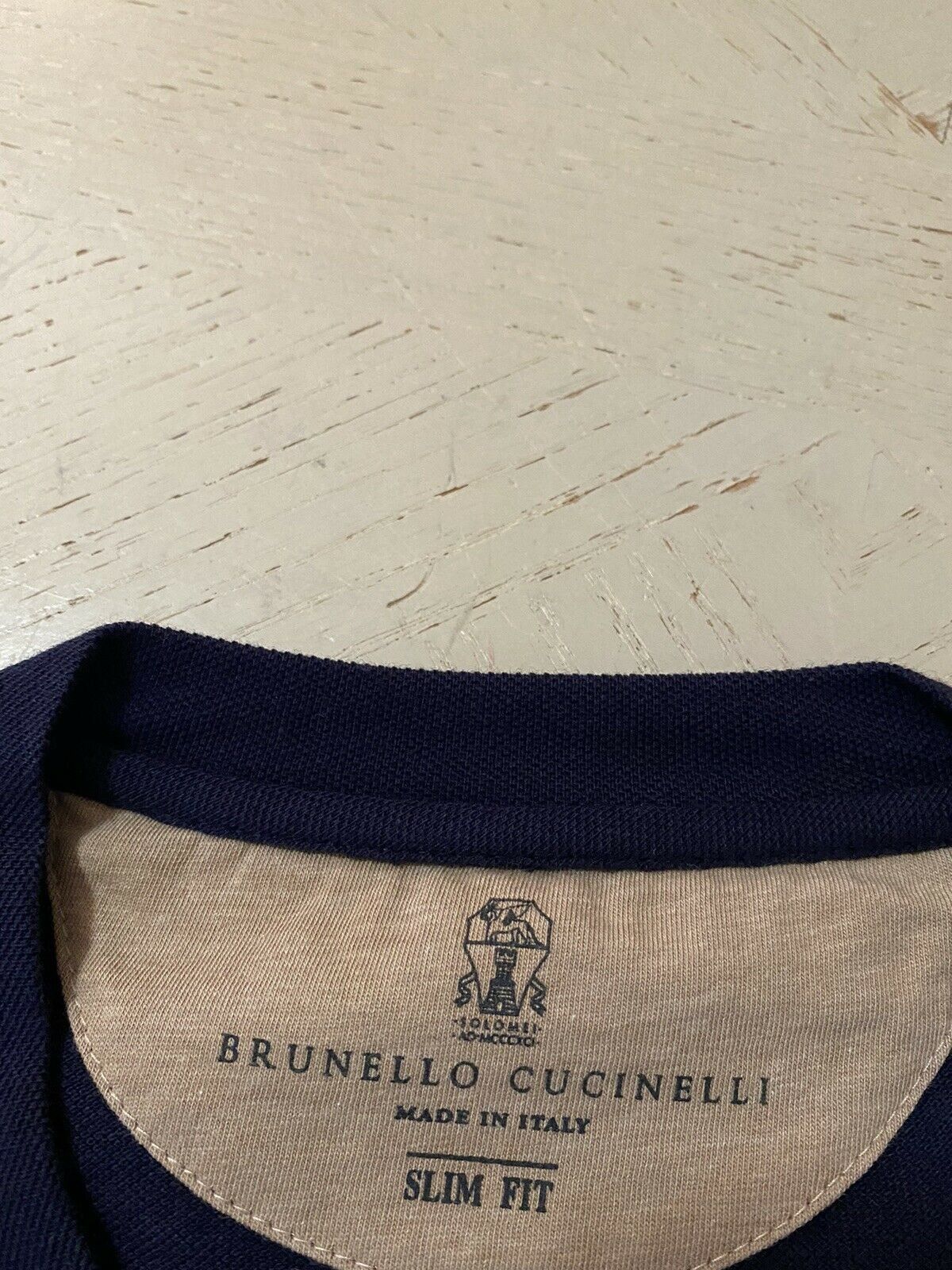 Brunello Cucinelli T-Shirt in Blue & Brown Size US S / EU 44-46 / 1 - 7 Thumbnail