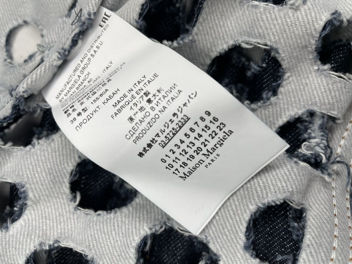 Maison Margiela Maison Margiela Punch Hole Denim Jacket Size XS / US 0-2 / IT 36-38 - 6 Thumbnail