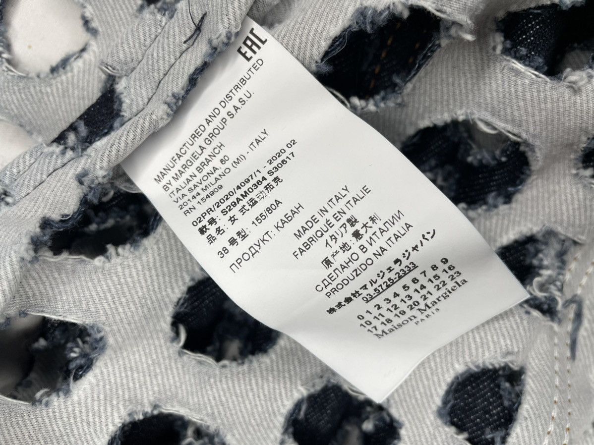 Maison Margiela Maison Margiela Punch Hole Denim Jacket Size XS / US 0-2 / IT 36-38 - 5 Thumbnail