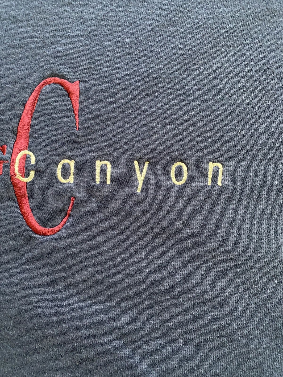 Vintage Vintage 90’s Grand Canyon Navy Crewneck Sweatshirt Size US XL / EU 56 / 4 - 4 Thumbnail