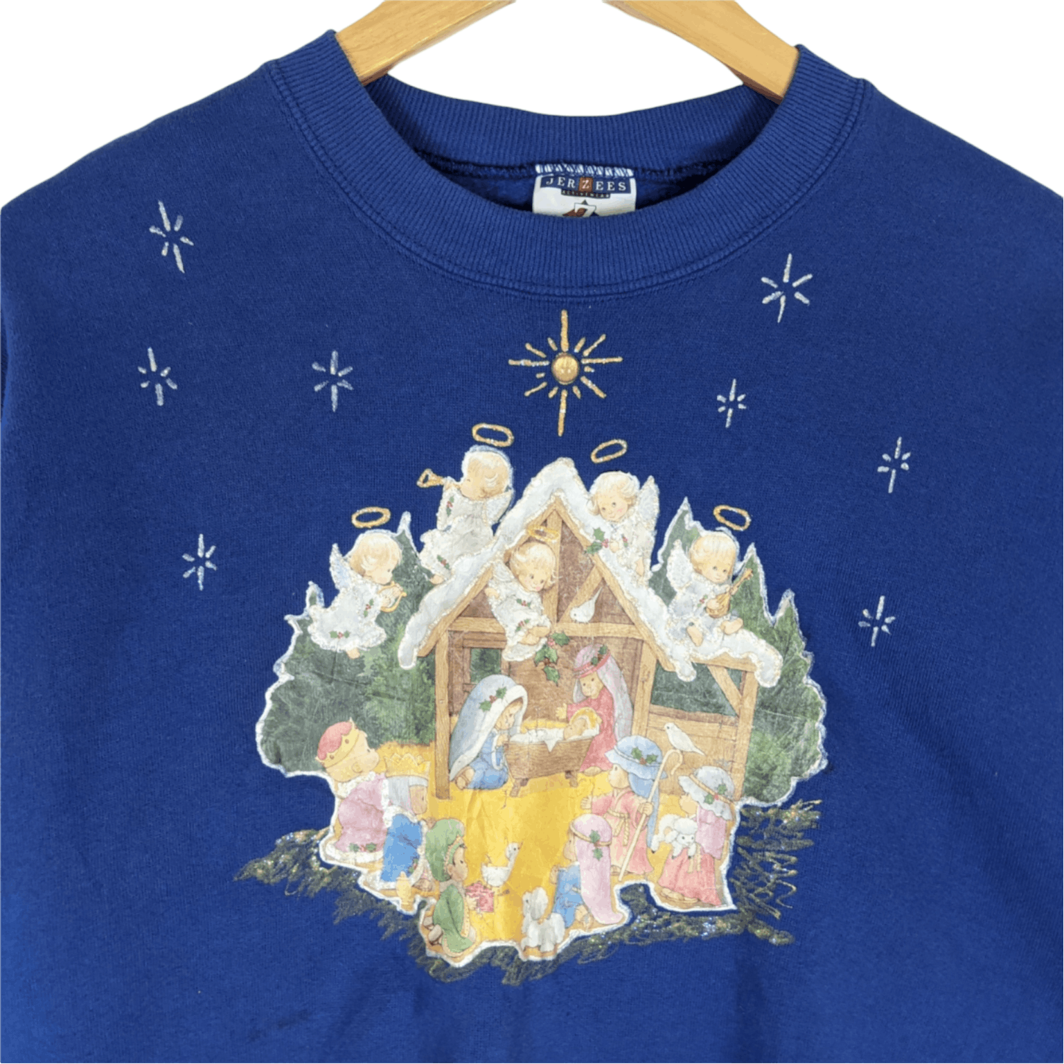 Jerzees 90's JERZEES Fairy Tail Cupid Christmas Jumper Sweatshirt Size US L / EU 52-54 / 3 - 4 Thumbnail