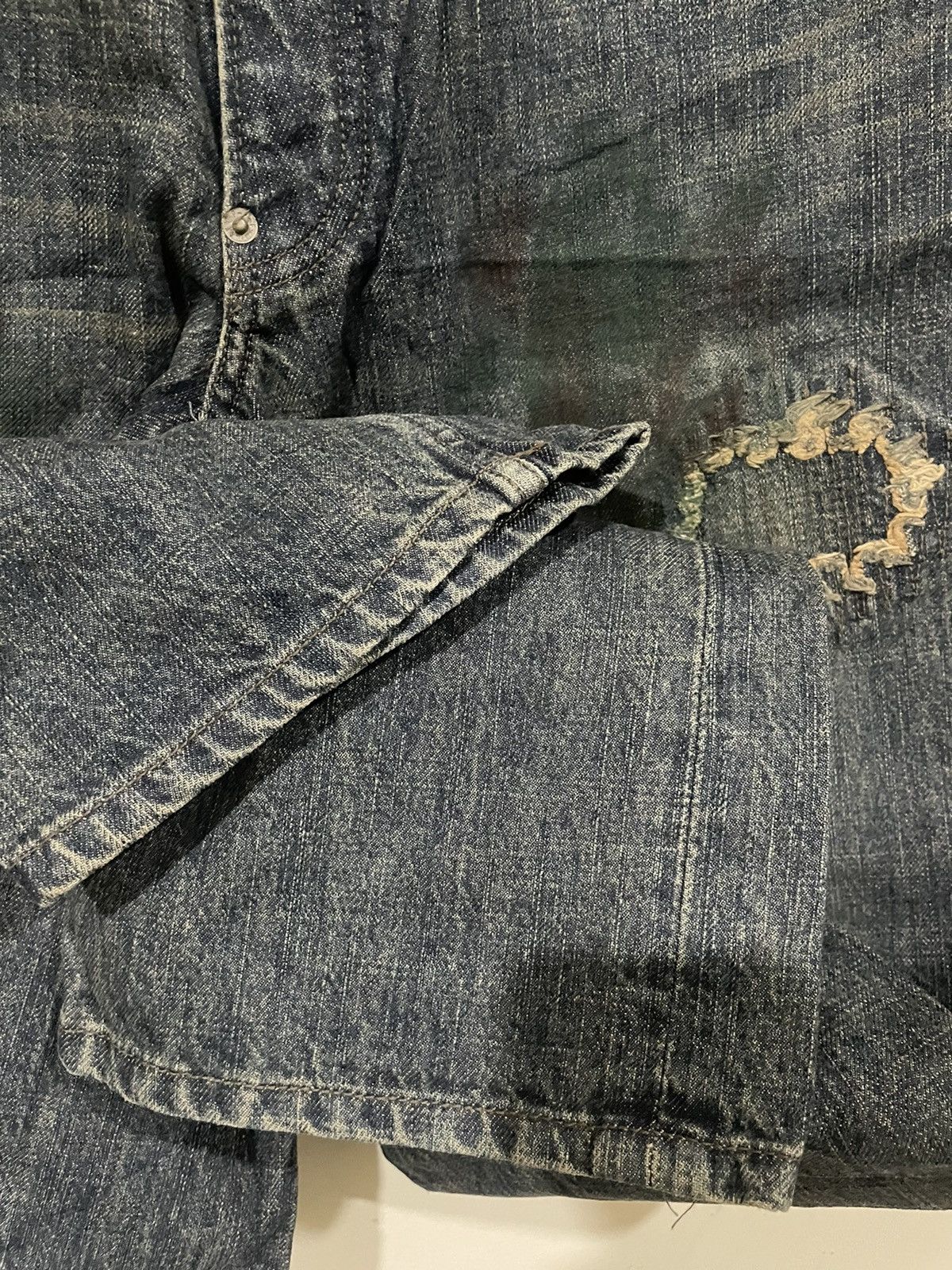 Japanese Brand Vintage 80s PPFM Button Fly Scovill Painter Jeans Size US 30 / EU 46 - 17 Thumbnail