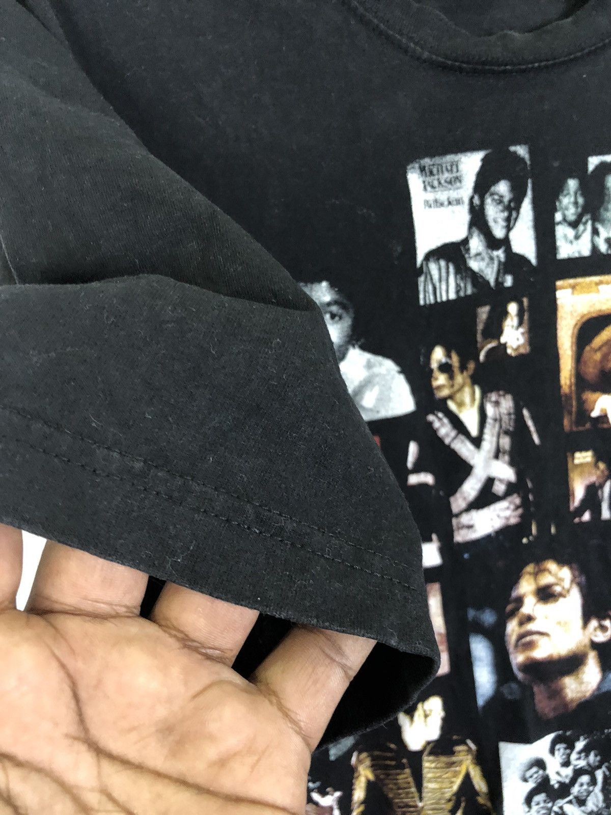 Band Tees × Michael Jackson Michael Jackson tees big print overprint bootlegs Thailand Size US L / EU 52-54 / 3 - 5 Thumbnail