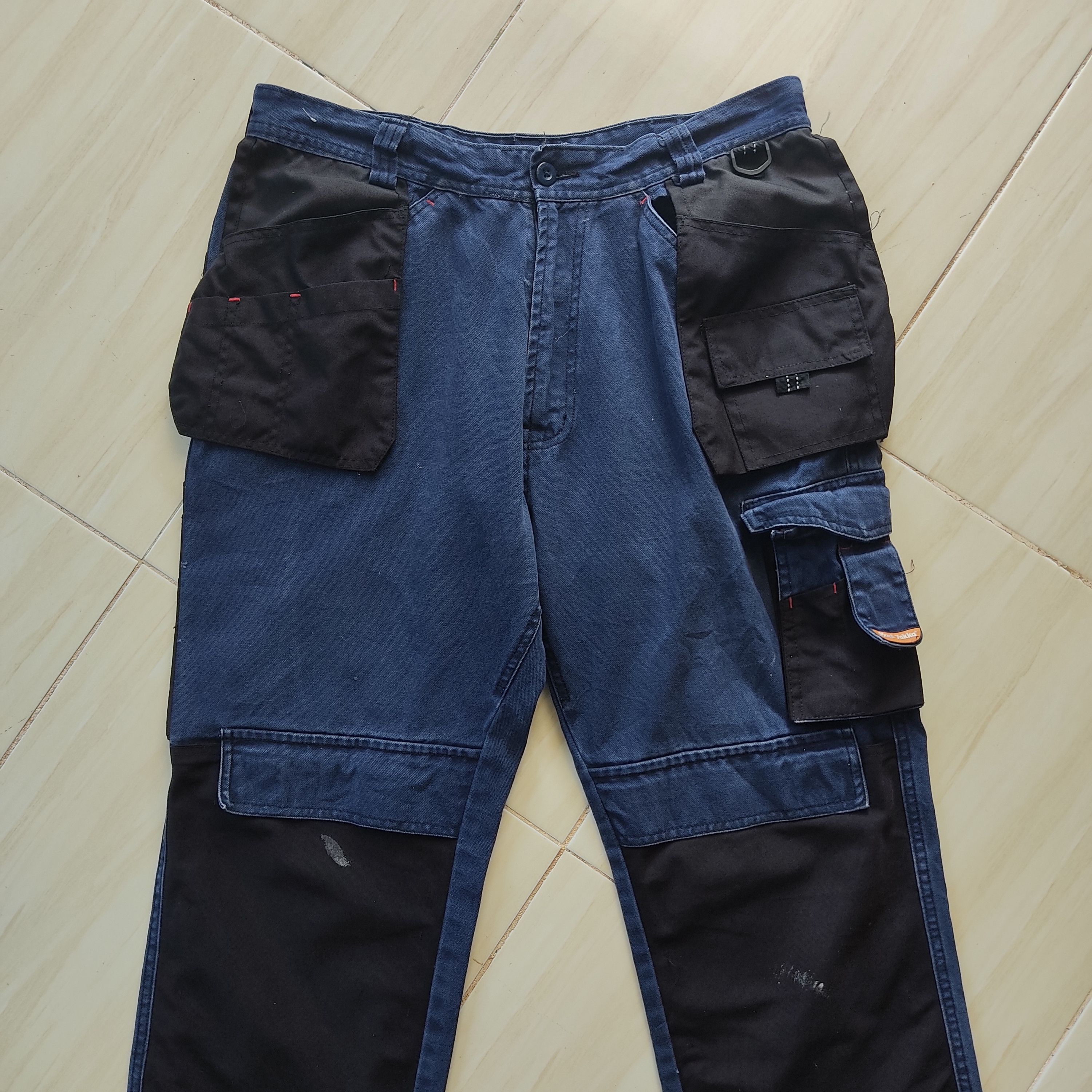 Japanese Brand 19 Multipocket Patchwork Hard Yakka Utility Cargo Pant Size US 34 / EU 50 - 3 Thumbnail
