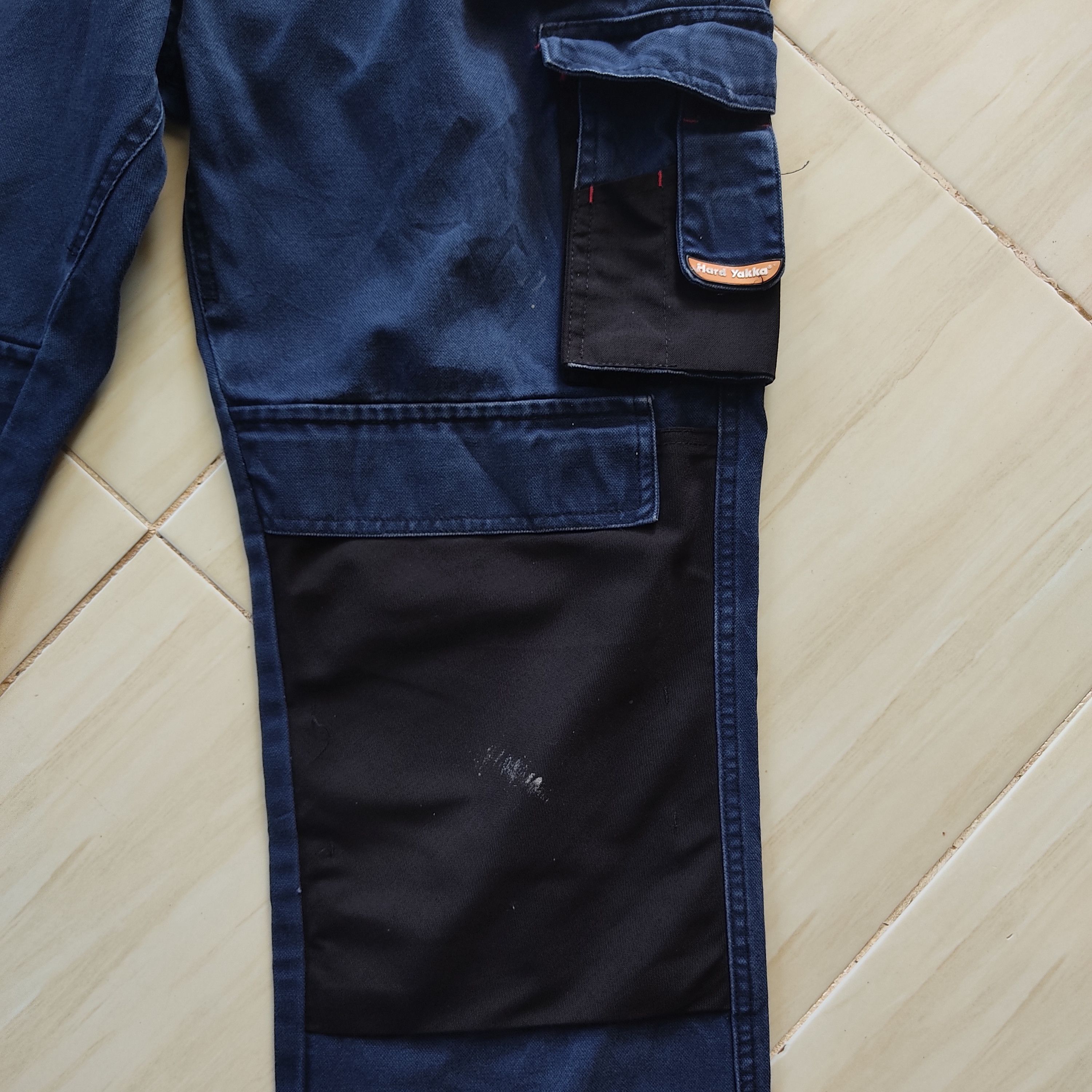 Japanese Brand 19 Multipocket Patchwork Hard Yakka Utility Cargo Pant Size US 34 / EU 50 - 9 Thumbnail