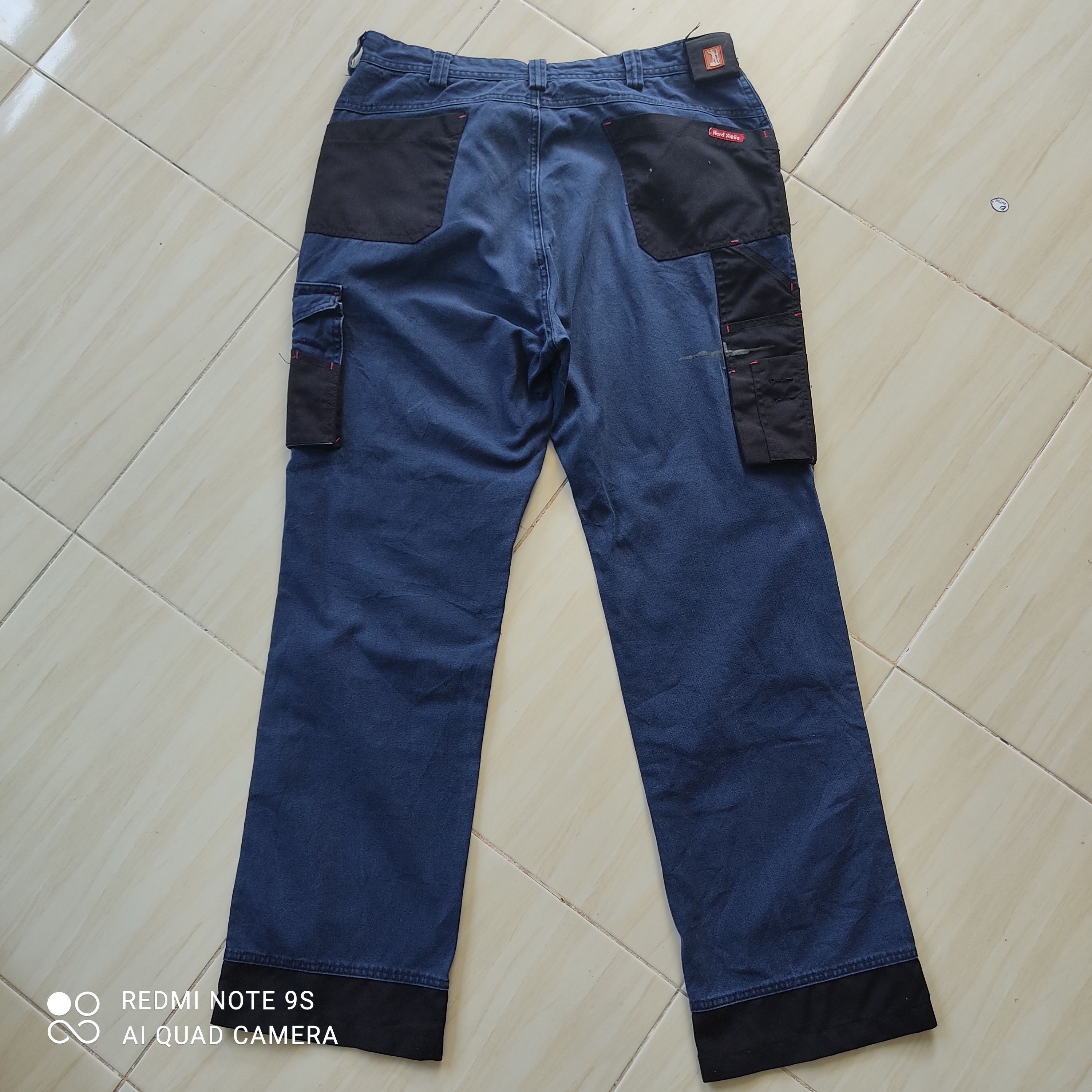 Japanese Brand 19 Multipocket Patchwork Hard Yakka Utility Cargo Pant Size US 34 / EU 50 - 2 Thumbnail