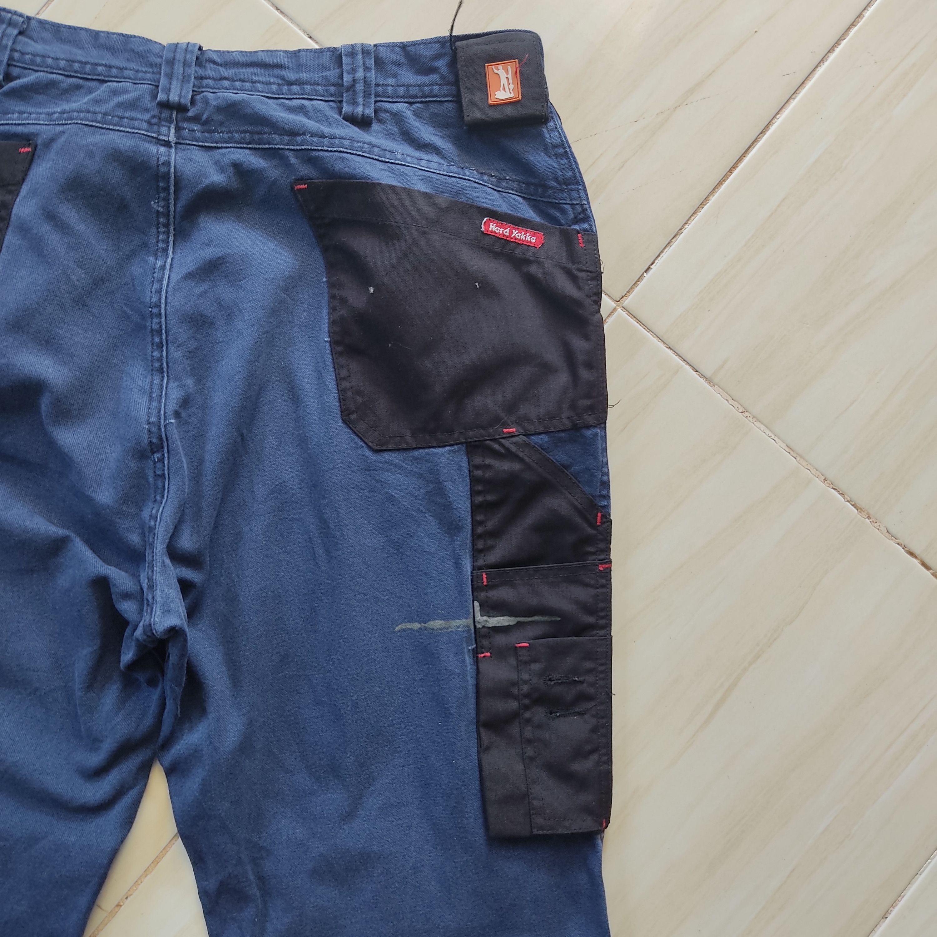 Japanese Brand 19 Multipocket Patchwork Hard Yakka Utility Cargo Pant Size US 34 / EU 50 - 16 Thumbnail