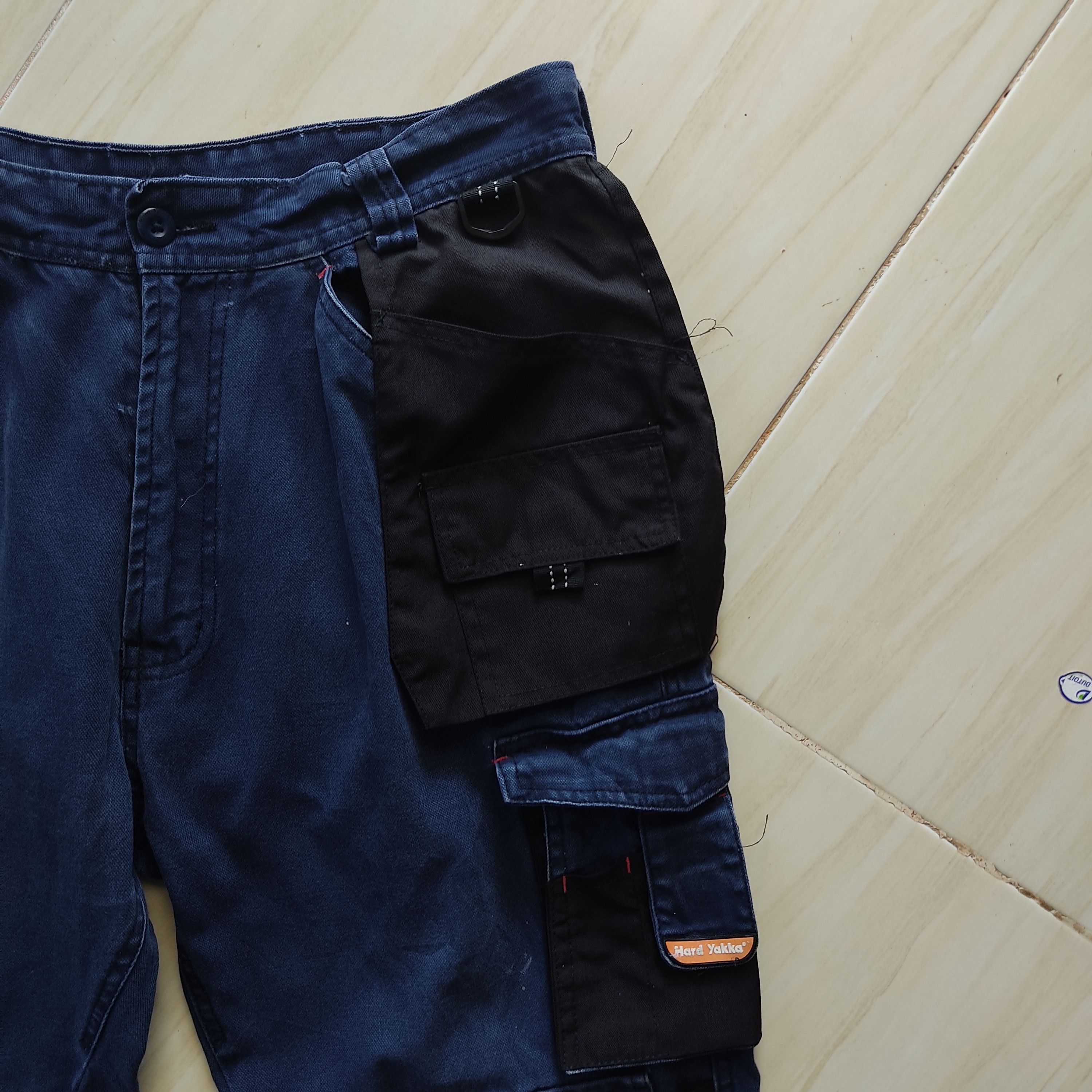 Japanese Brand 19 Multipocket Patchwork Hard Yakka Utility Cargo Pant Size US 34 / EU 50 - 7 Thumbnail