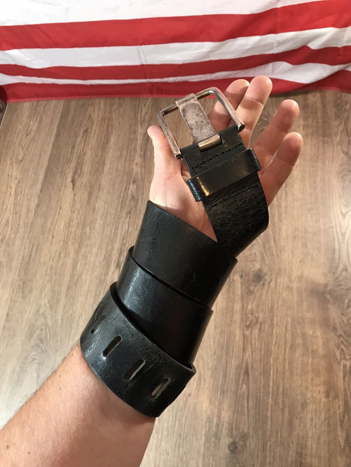 Vintage leather belt made in Italy