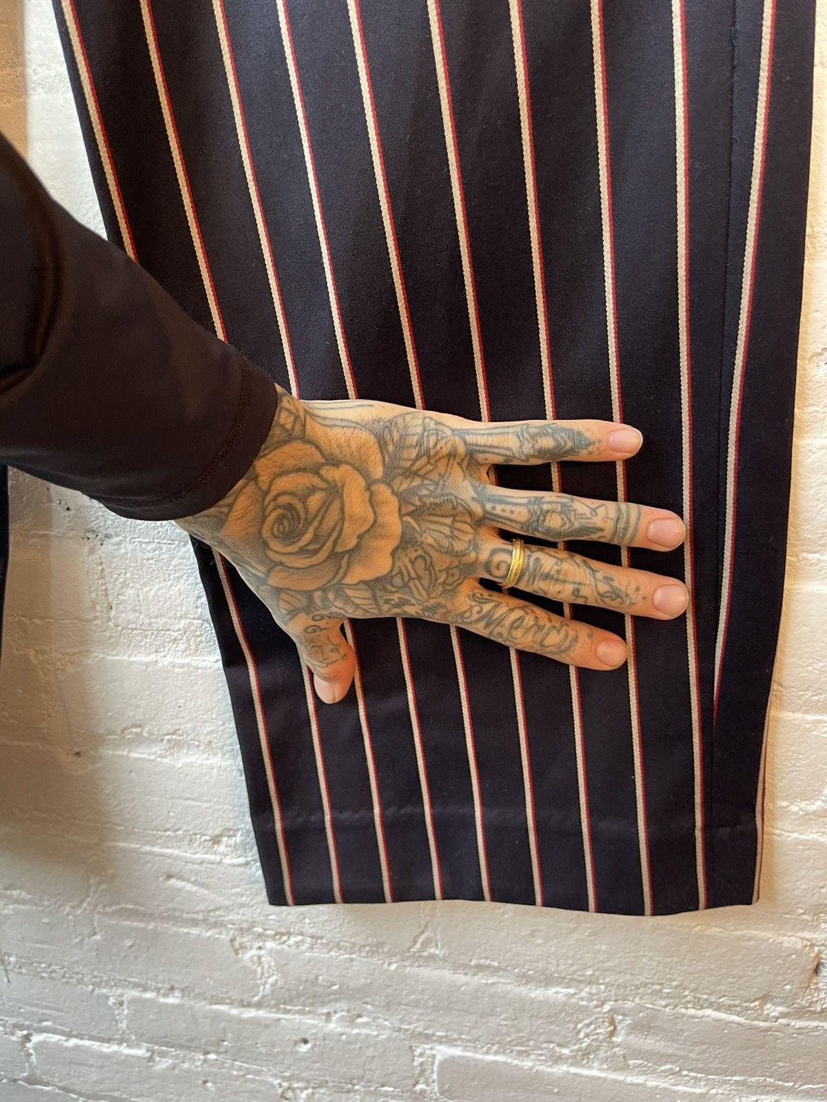 Enfants Riches Deprimes ERD SILK BLEND FULL STRIPE SUIT Size 38R - 18 Thumbnail